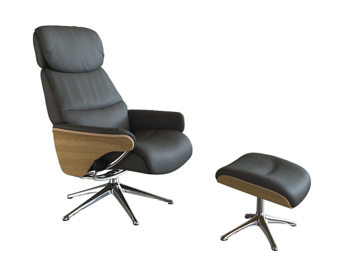 FLEXLUX Relaxfauteuil Aarhus, functionele stoel, gestoffeerde stoel, armleuning, TV-fauteuil, Relaxfunctie & hoofd- en rugverstelling, armleuning