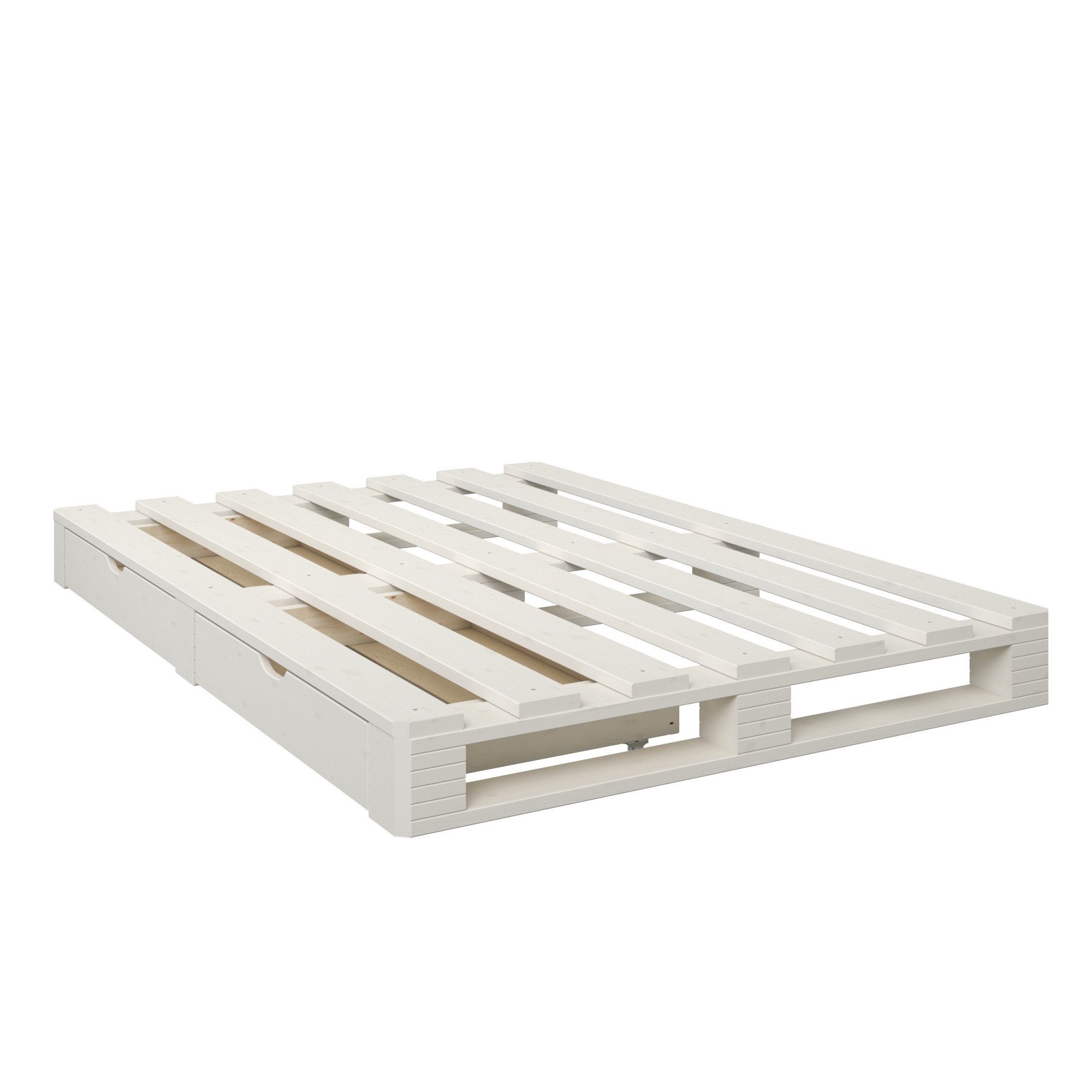 Home affaire Palletbed "ALASCO" BESTSELLER! Met lade gecertificeerd massief hout, uit te breiden tot tweepersoons- of familiebed