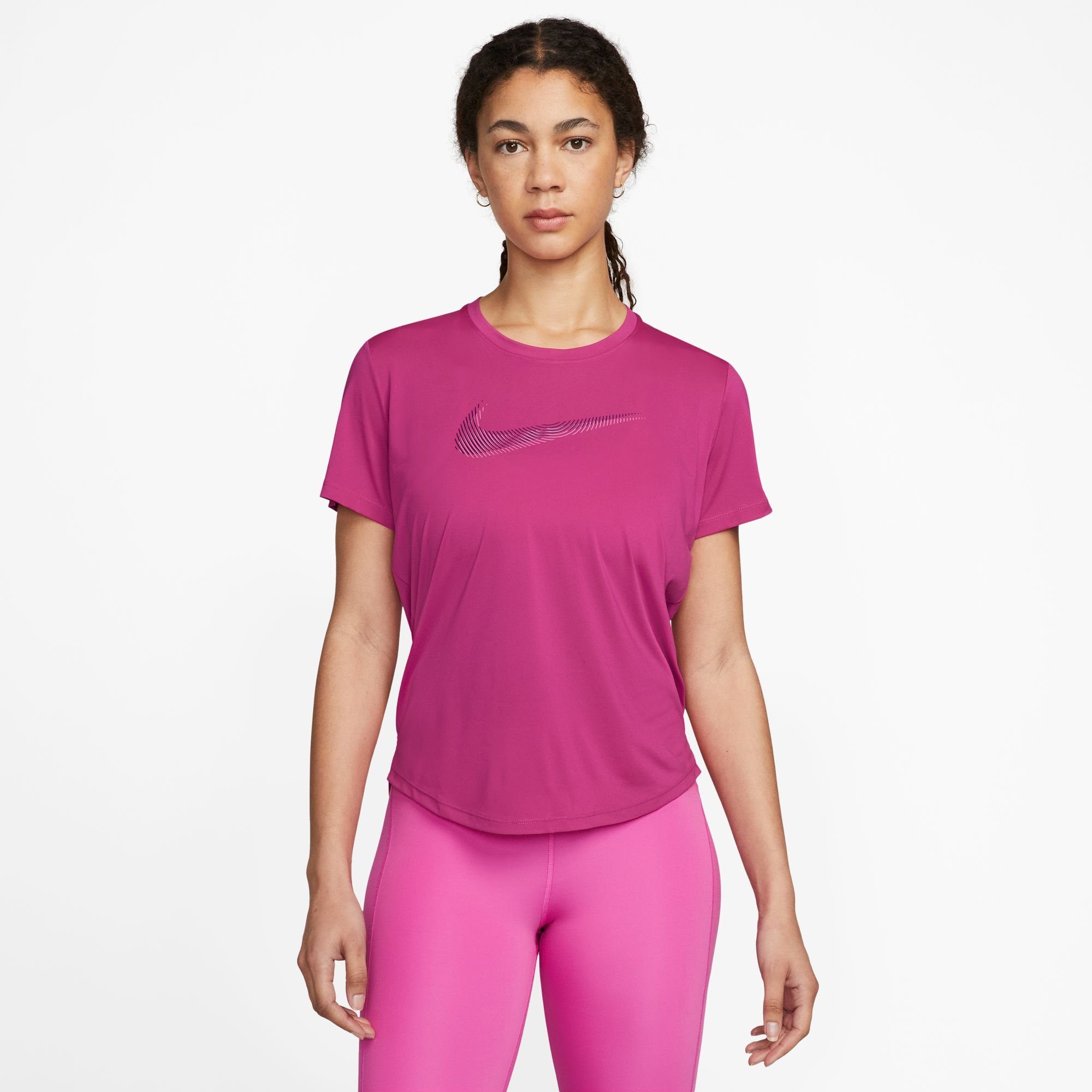 NU 20% KORTING: Nike Runningshirt DRI-FIT SWOOSH WOMEN'S SHORT-SLEEVE RUNNING TOP