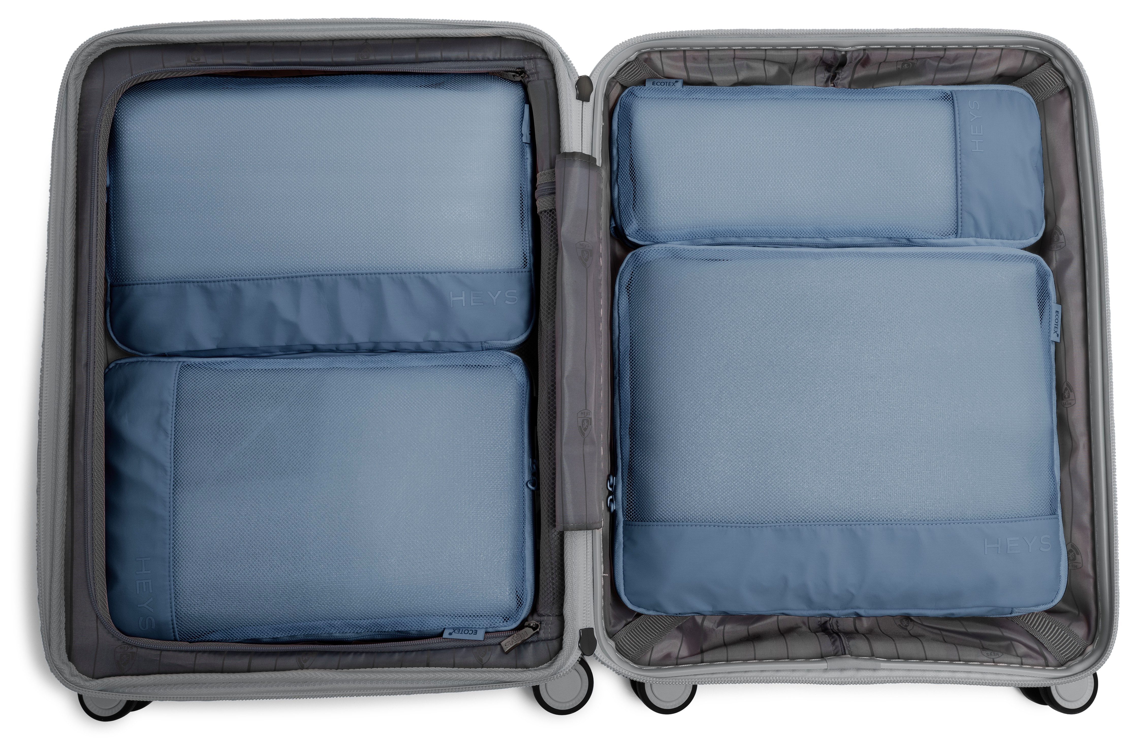 Heys Kofferorganizer Ecotex Compression Packing Cube incompressible packing cubes, packing bags, organizer for suitcase (set, 4-delig)