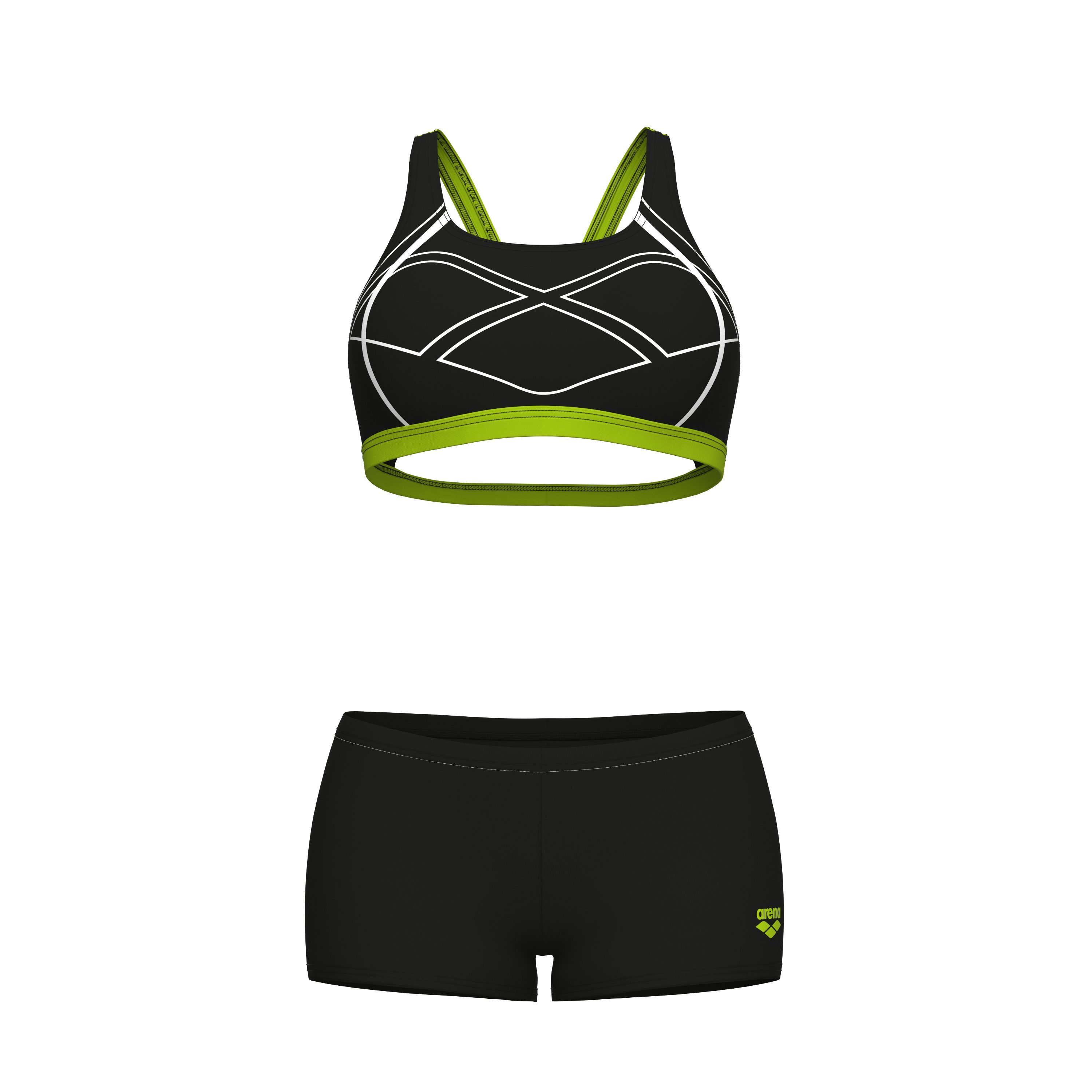 Arena Bustierbikini Arena Feel dames graphic bikini (2 stuks)