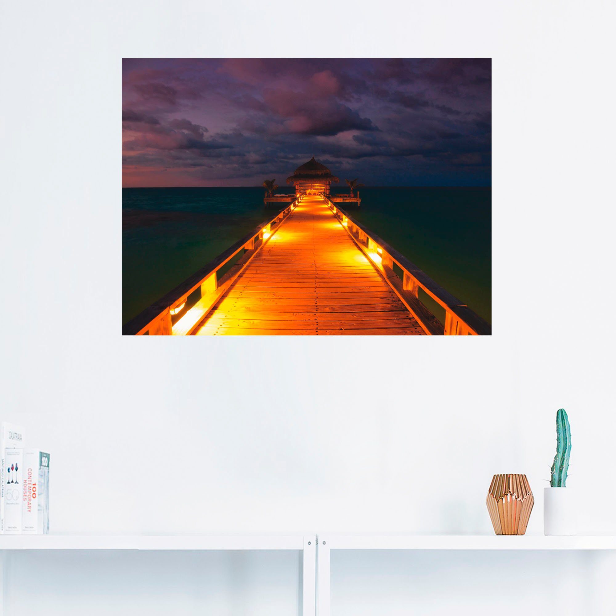Artland Artprint Malediven als artprint op linnen, muursticker of poster in verschillende maten