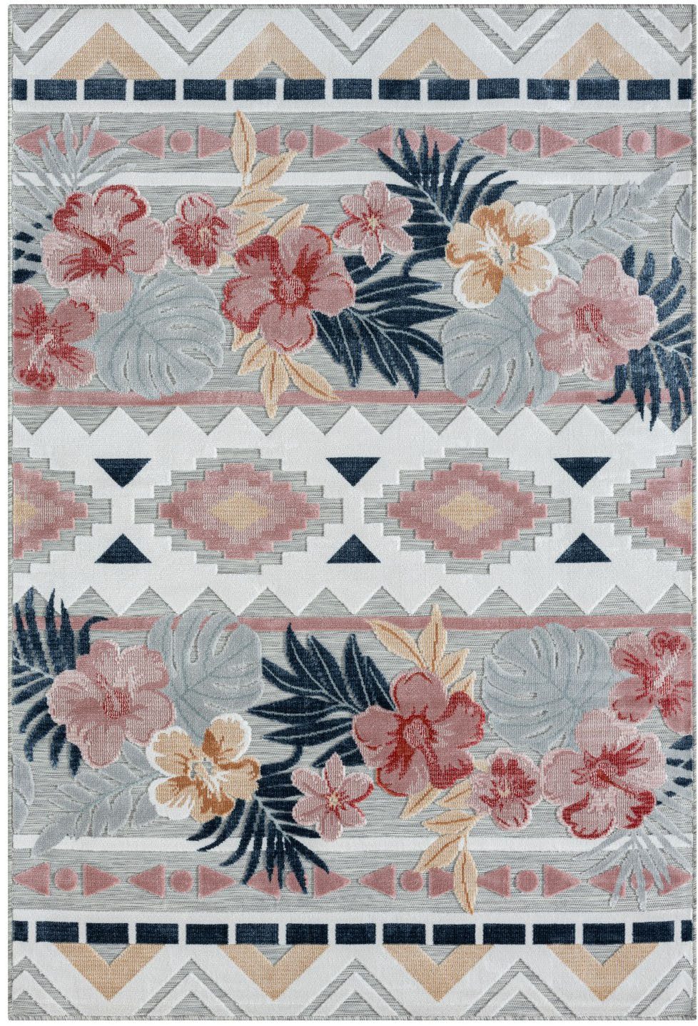 Myflair Möbel & Accessoires Vloerkleed Lotus voorraadopruiming bloemig ontwerp, bloemenmotief, geschikt voor buiten, balkon, terras