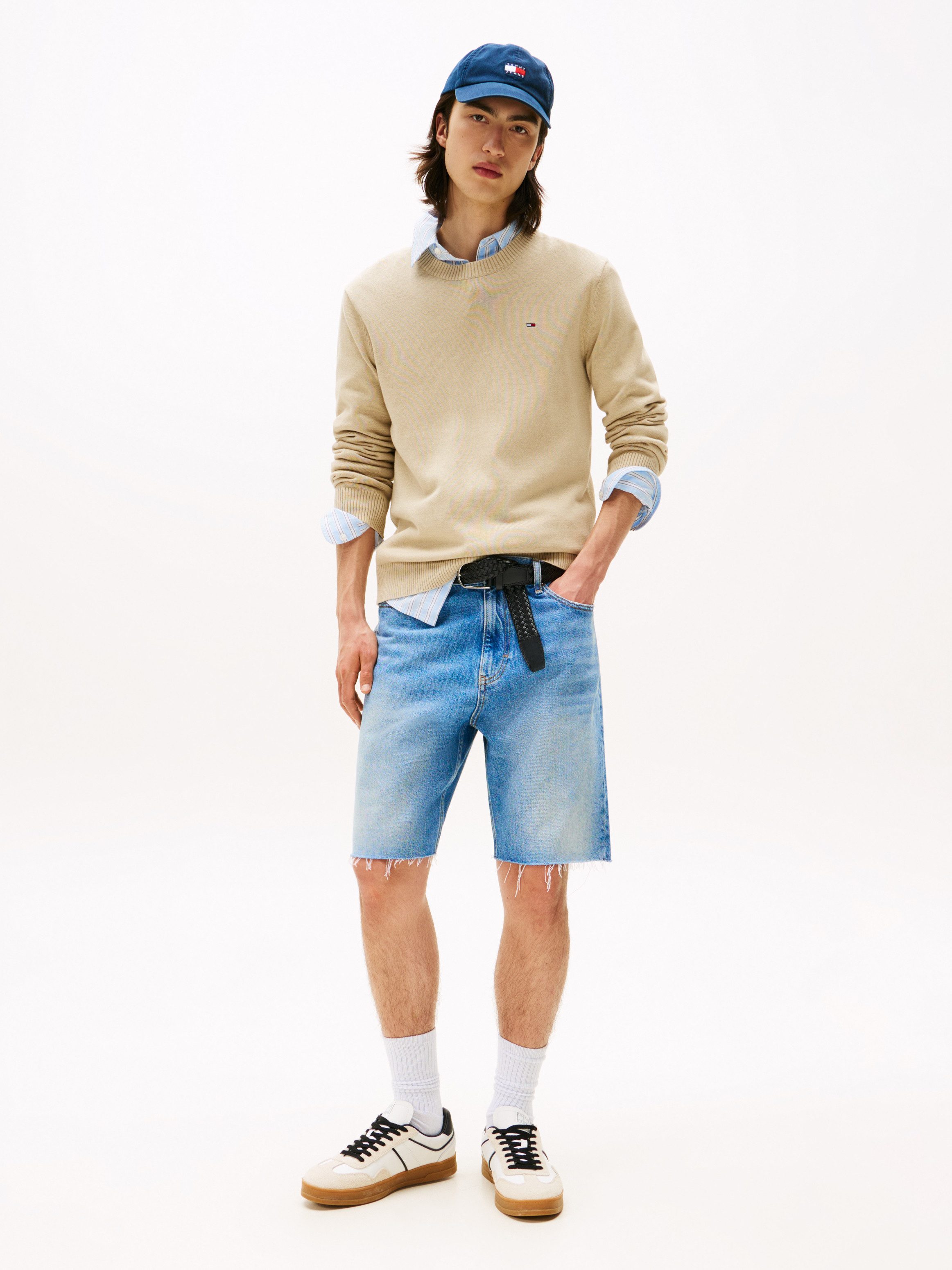 TOMMY JEANS Trui met ronde hals TJM SLIM ESSENTIAL LIGHT SWEATER