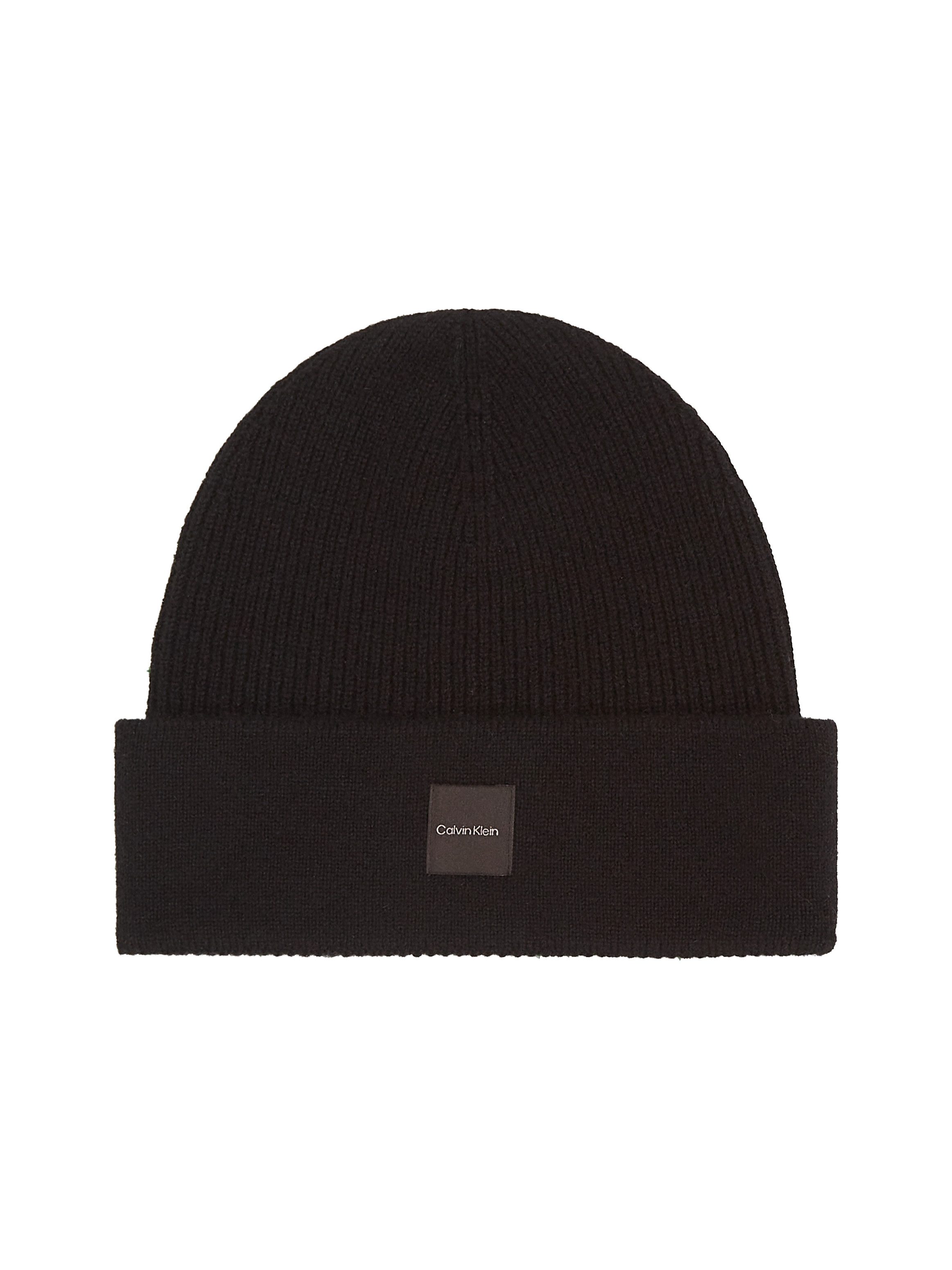 Calvin Klein Beanie CASHMERE CHUNKY OPEN RIB BEANIE