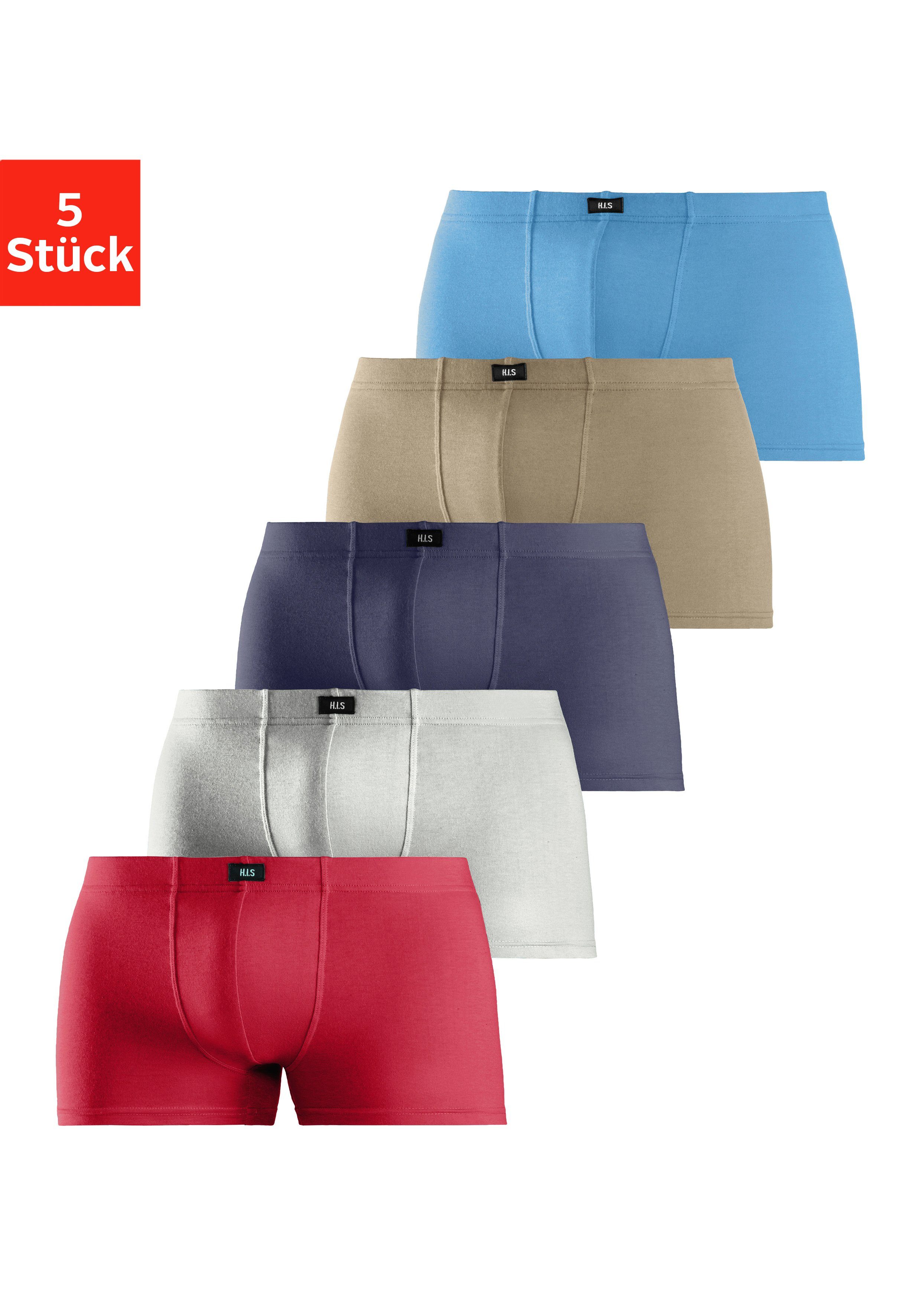 H.I.S Boxershort voor heren (set, 5 stuks) heren boxershorts maat 6 (L) multicolor