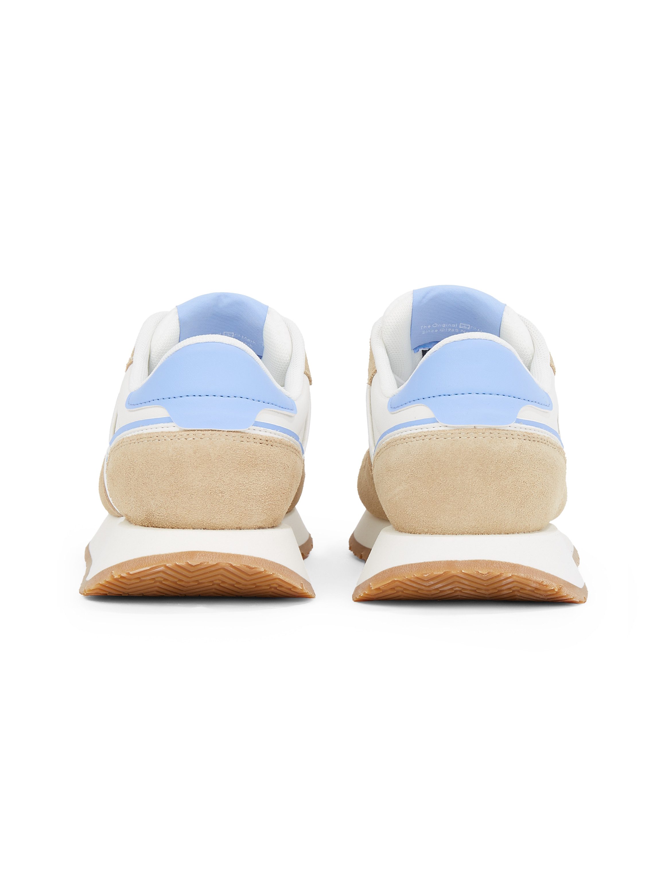 TOMMY JEANS Plateausneakers TJW EVA RUNNER LIGHT vrijetijdsschoen, lage schoen, veterschoen met contrastafwerkingen