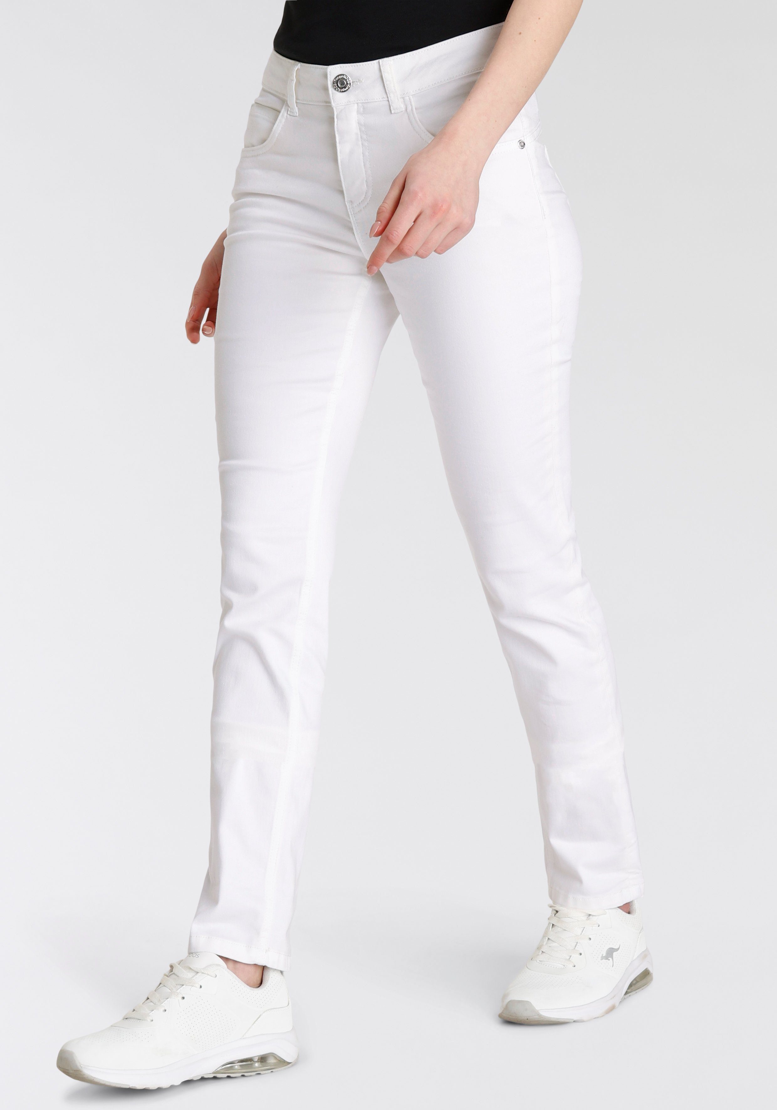 KangaROOS Relax fit jeans RELAX-FIT HIGH WAIST enkelvrije snit, omrolbare broekspijpen