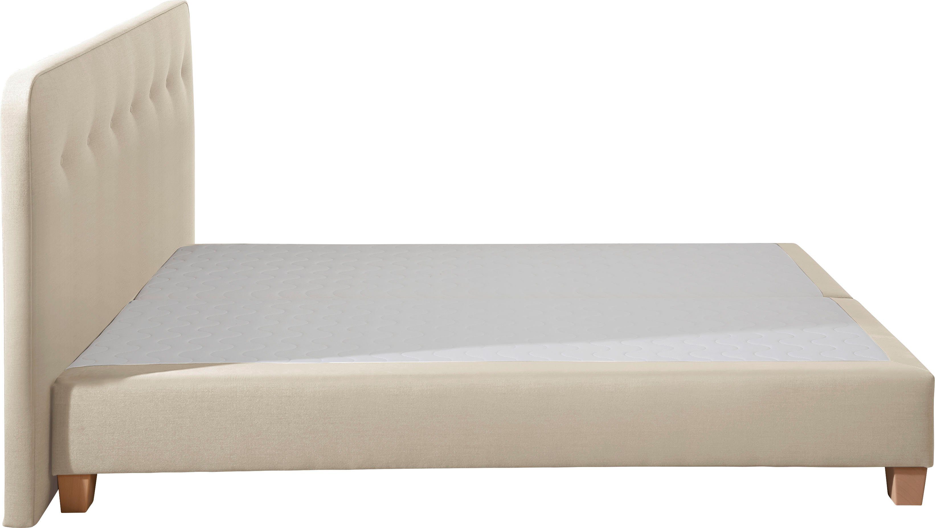 Home affaire Boxspring Fargo inclusief topper, in 3 soorten matrassen, in fluweel of structuurstof
