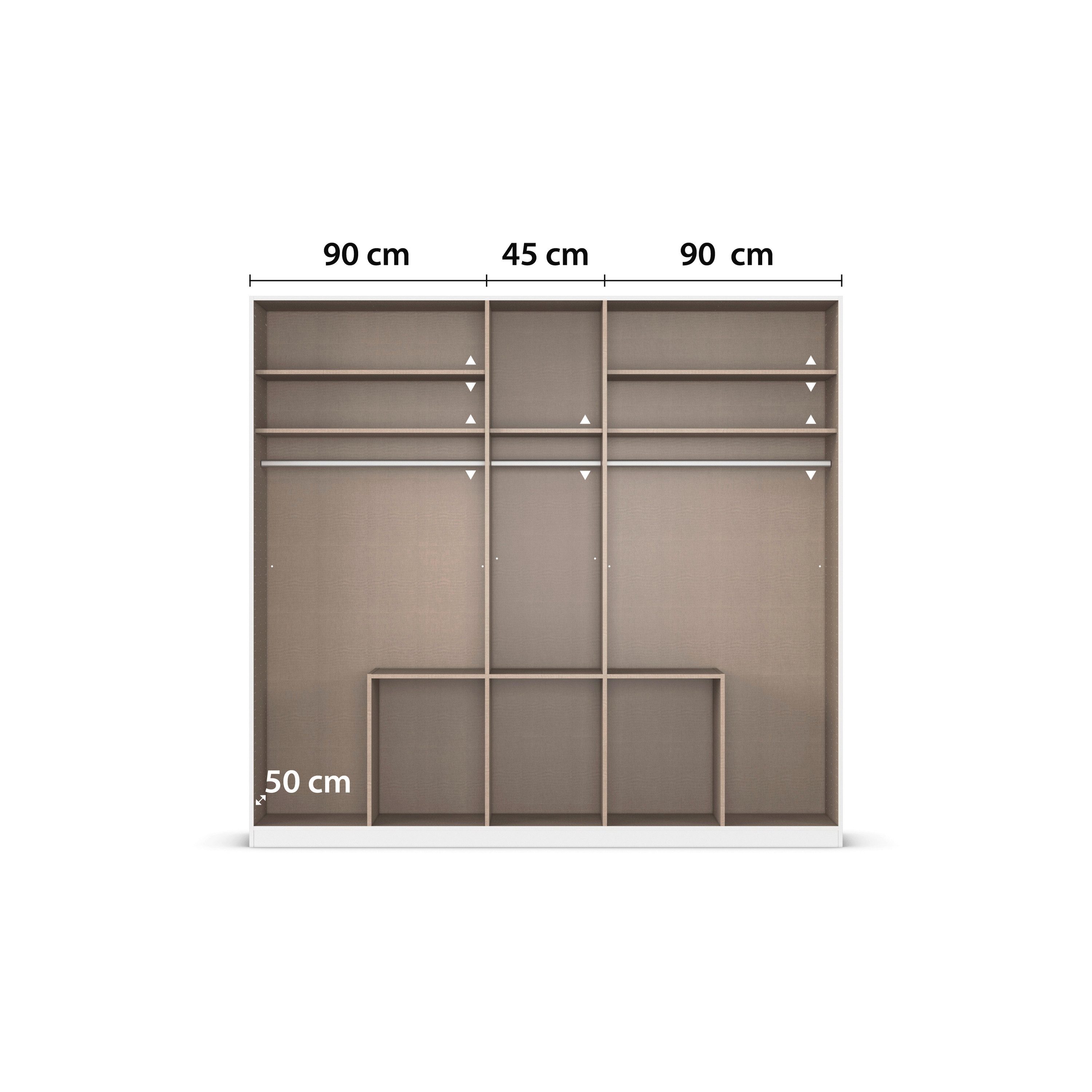 rauch Draaideurkast Kledingkast kast garderobe AGORDO met decor- of hoogglansfront