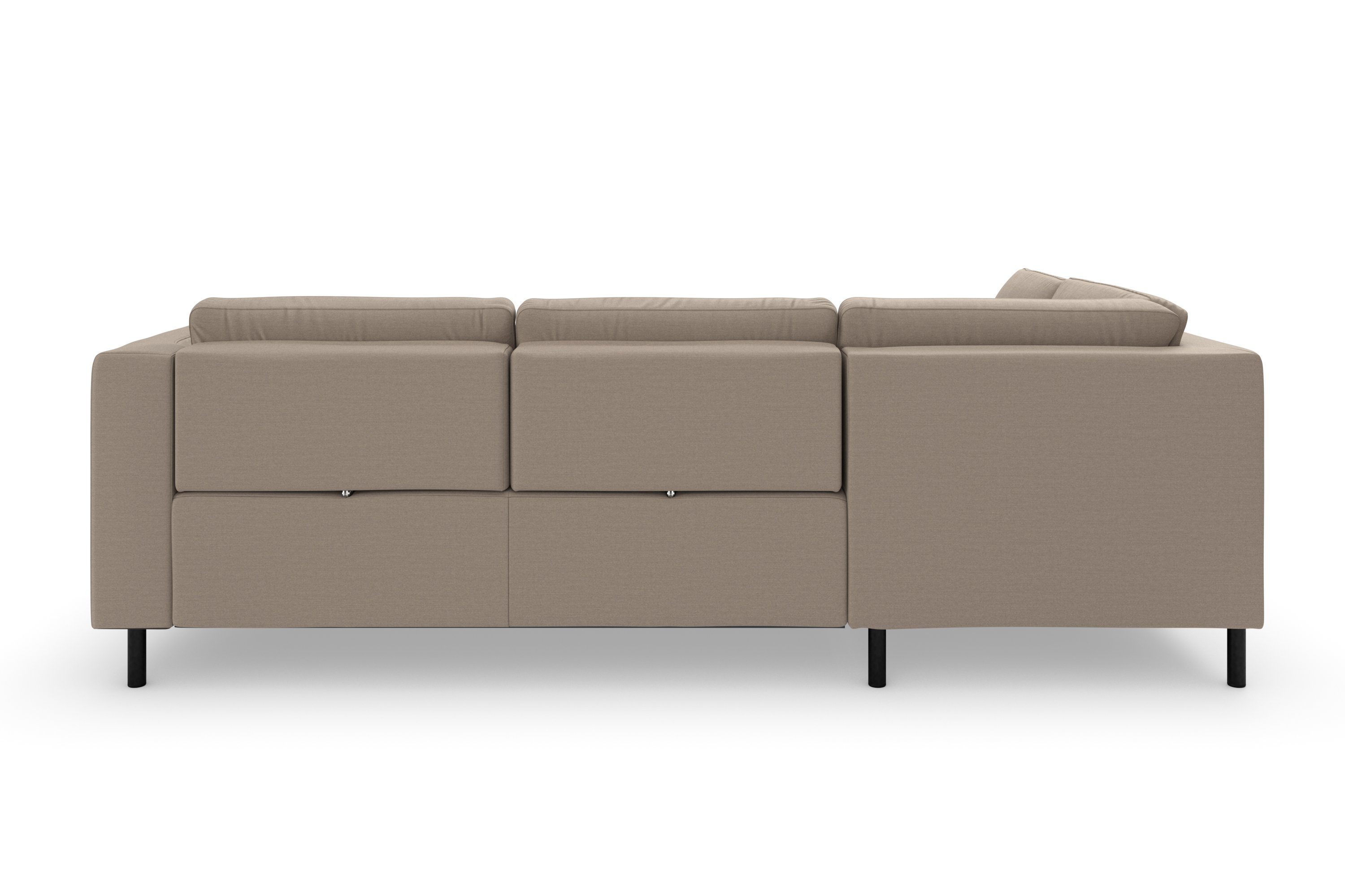 sit&more Hoekbank Olsen L-vorm inclusief zitdiepteverstelling, naar keuze met slaapfunctie, 15 cm hoog