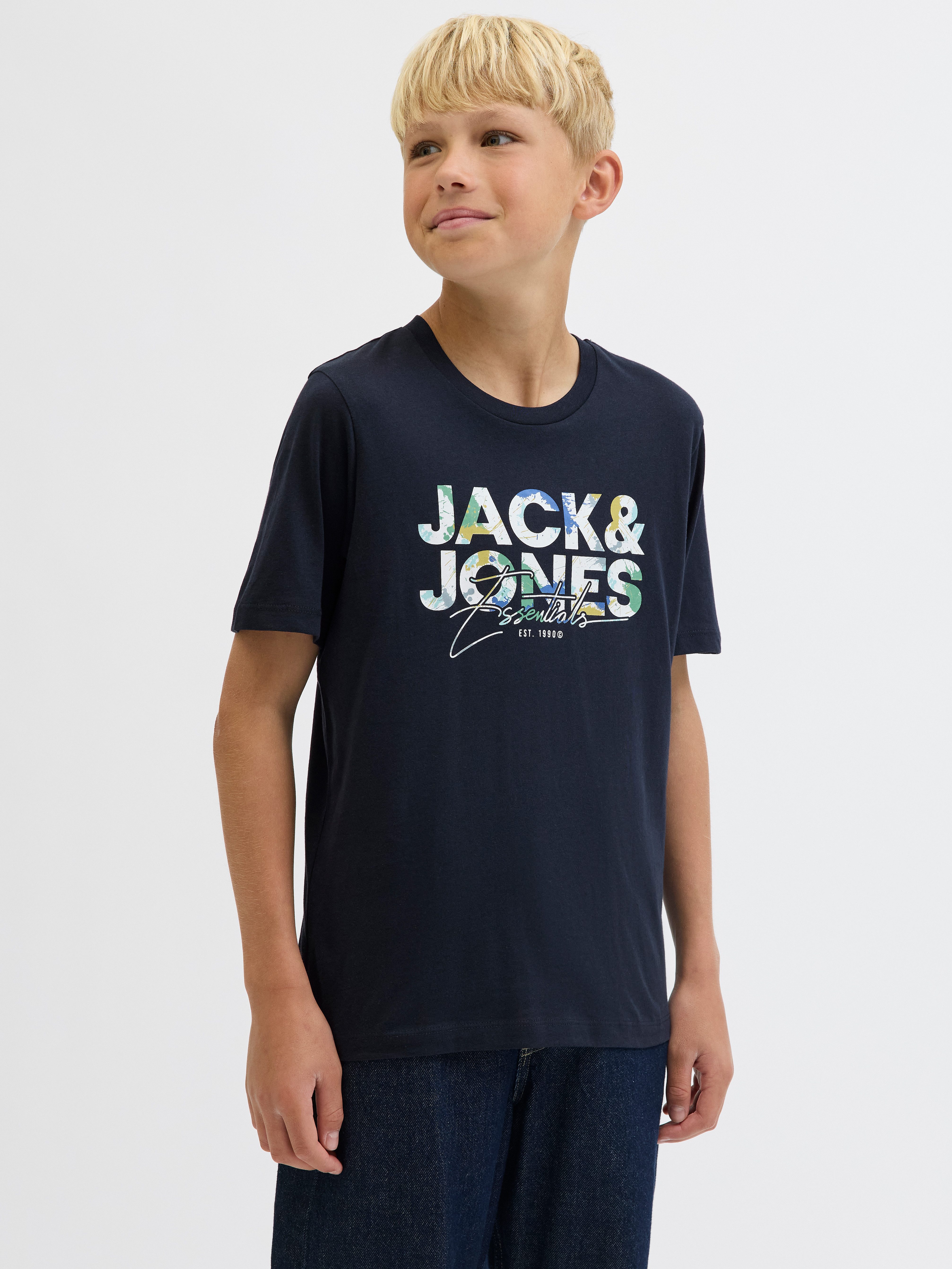Jack & Jones Junior T-shirt JJGEPLAS TEE SS CREW NECK 3PK MP JNR (set, 3-delig)