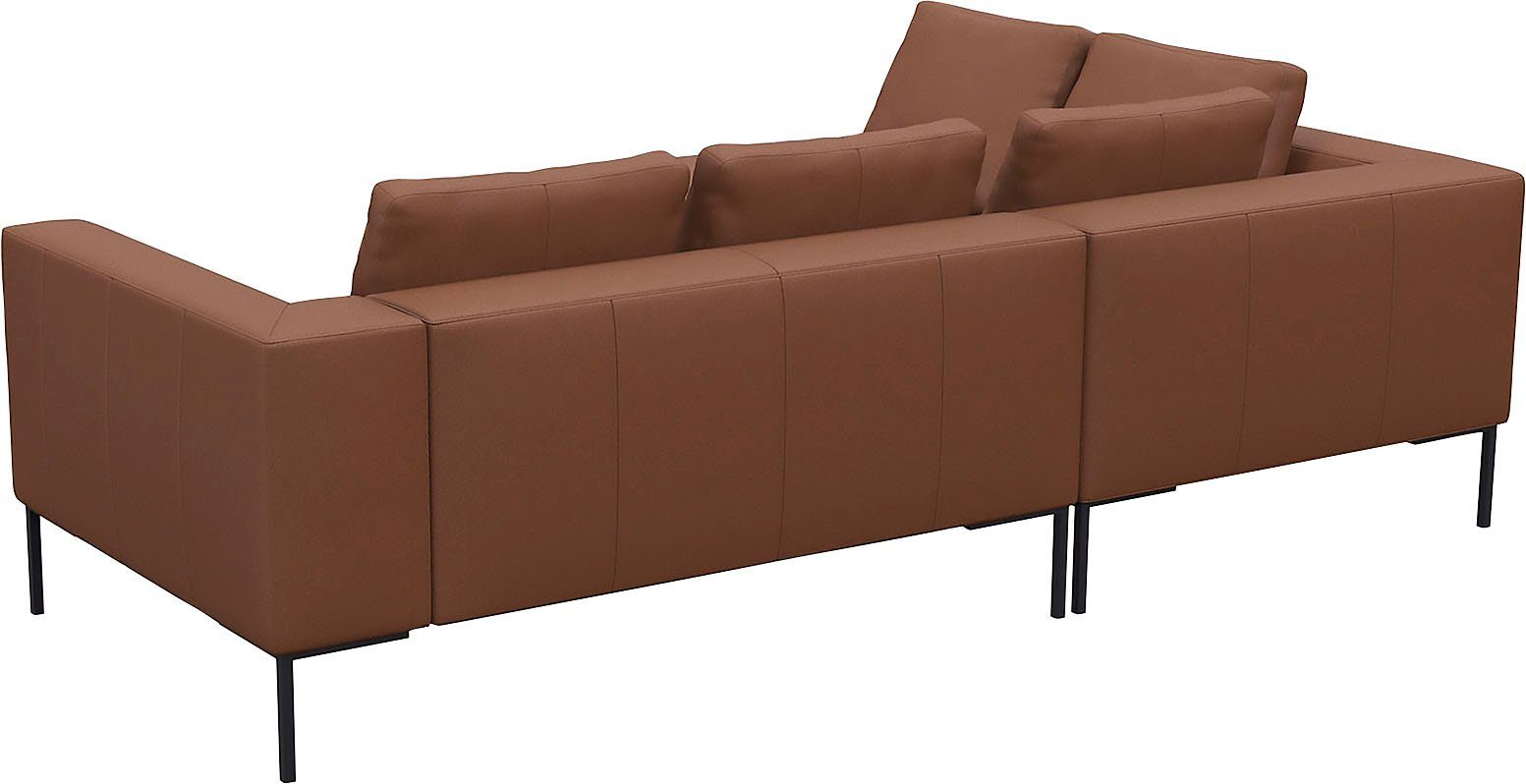 FLEXLUX Hoekbank Loano, super comfortabel zitcomfort door koudschuim in de zitting, L-vorm