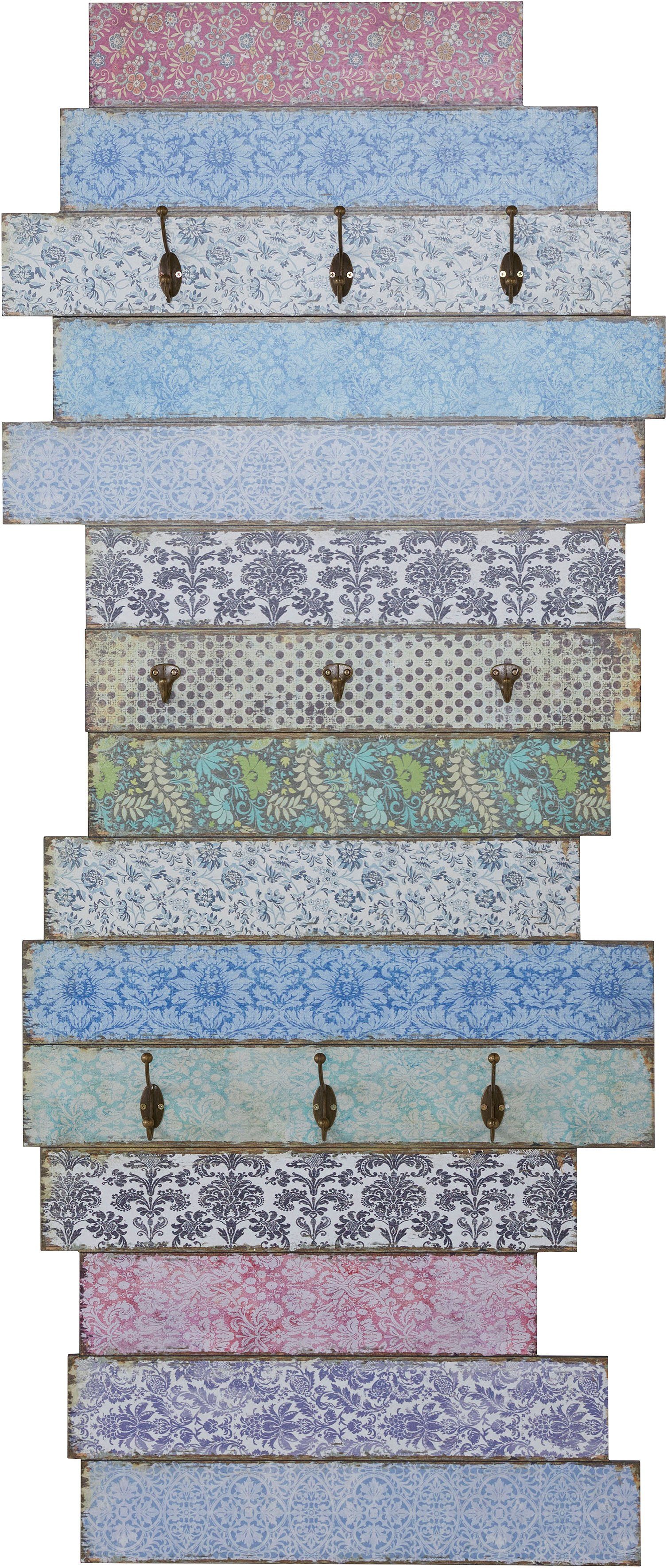 Home affaire Kapstok EMMA Kapstok met kapstokhaken, pastelkleuren, Shabby look