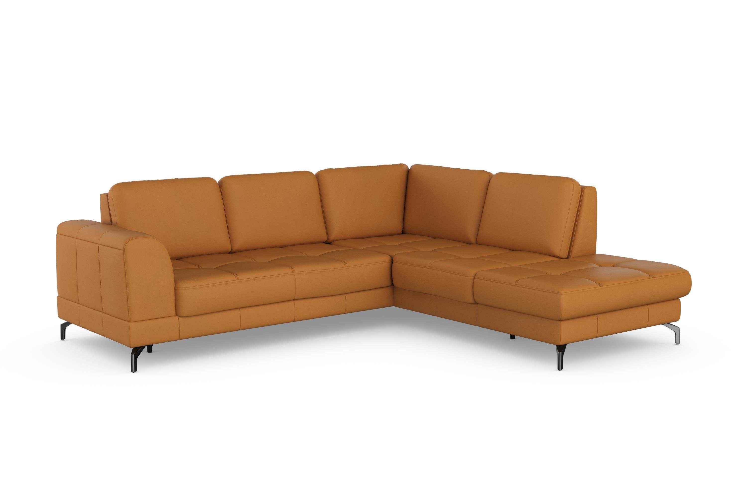 sit&more Hoekbank Bendigo L-vorm inclusief zitdiepteverstelling, bodemvrijheid 12 cm, in 2 pootkleuren