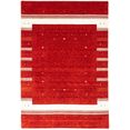 morgenland wollen kleed loribaft minimaal rosso 304 x 206 cm uniek exemplaar met certificaat rood