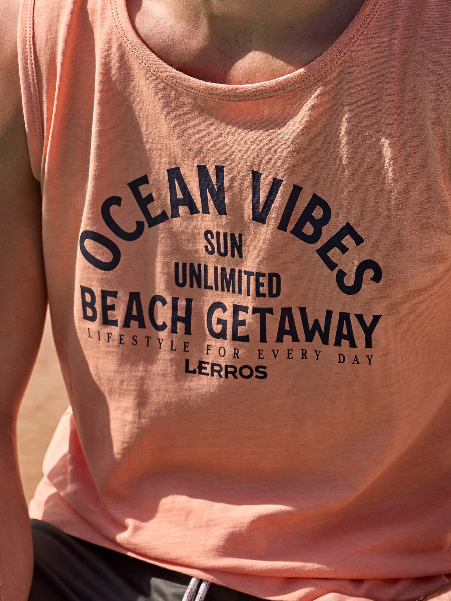Lerros Muscle-shirt LERROS heren tanktop met borstprint