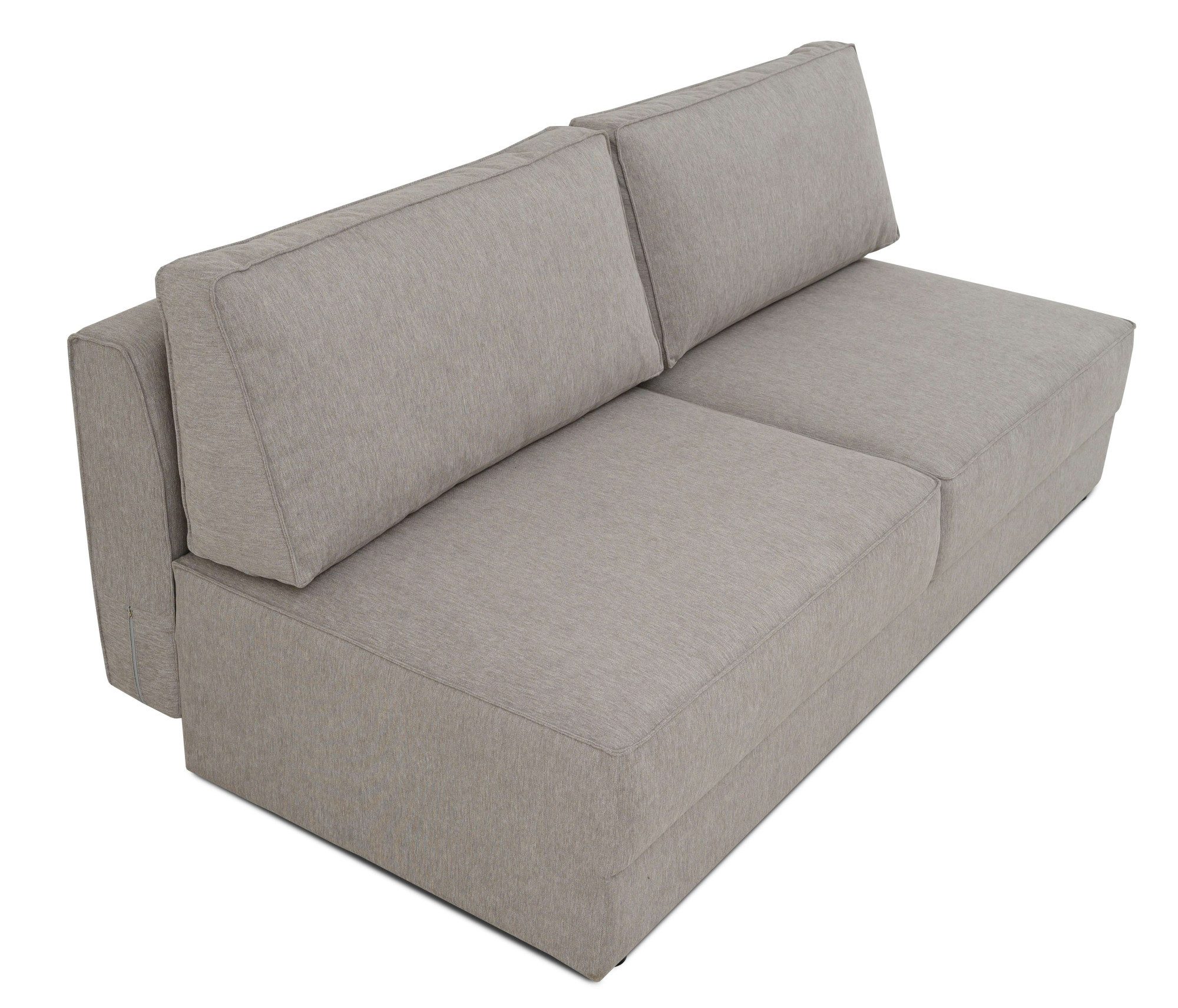 INOSIGN Slaapbank Simonton 3-zits, Breedte 202 cm Ligoppervlak 202x146 cm, incl. bedlade, zachte structuurstof