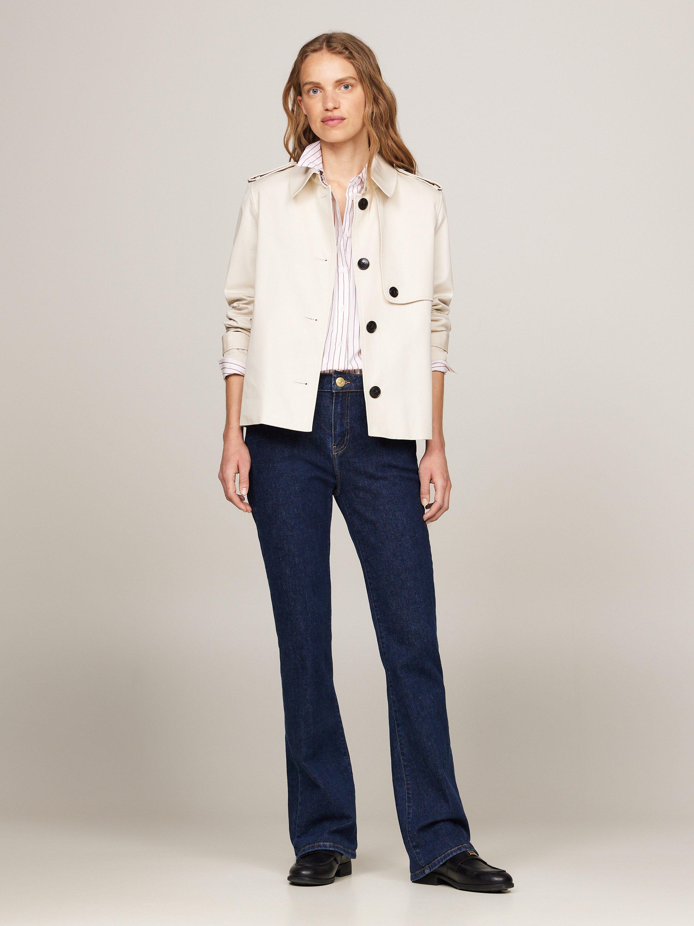 Tommy Hilfiger Kort jack COTTON SB SHORT TRENCH met typische trenchdetails