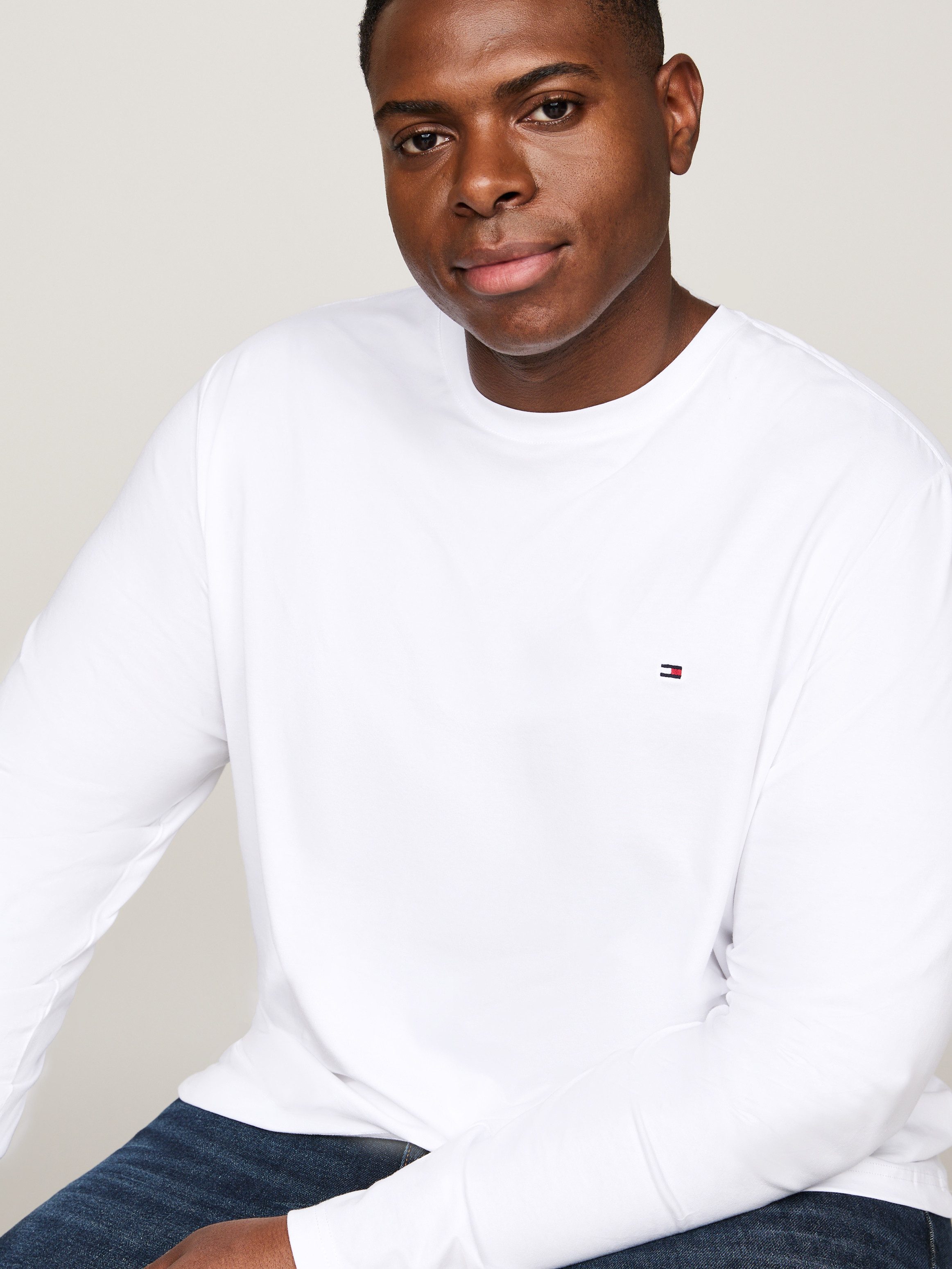 Tommy Hilfiger Shirt met lange mouwen BT-STRETCH SLIM FIT LS TEE-B