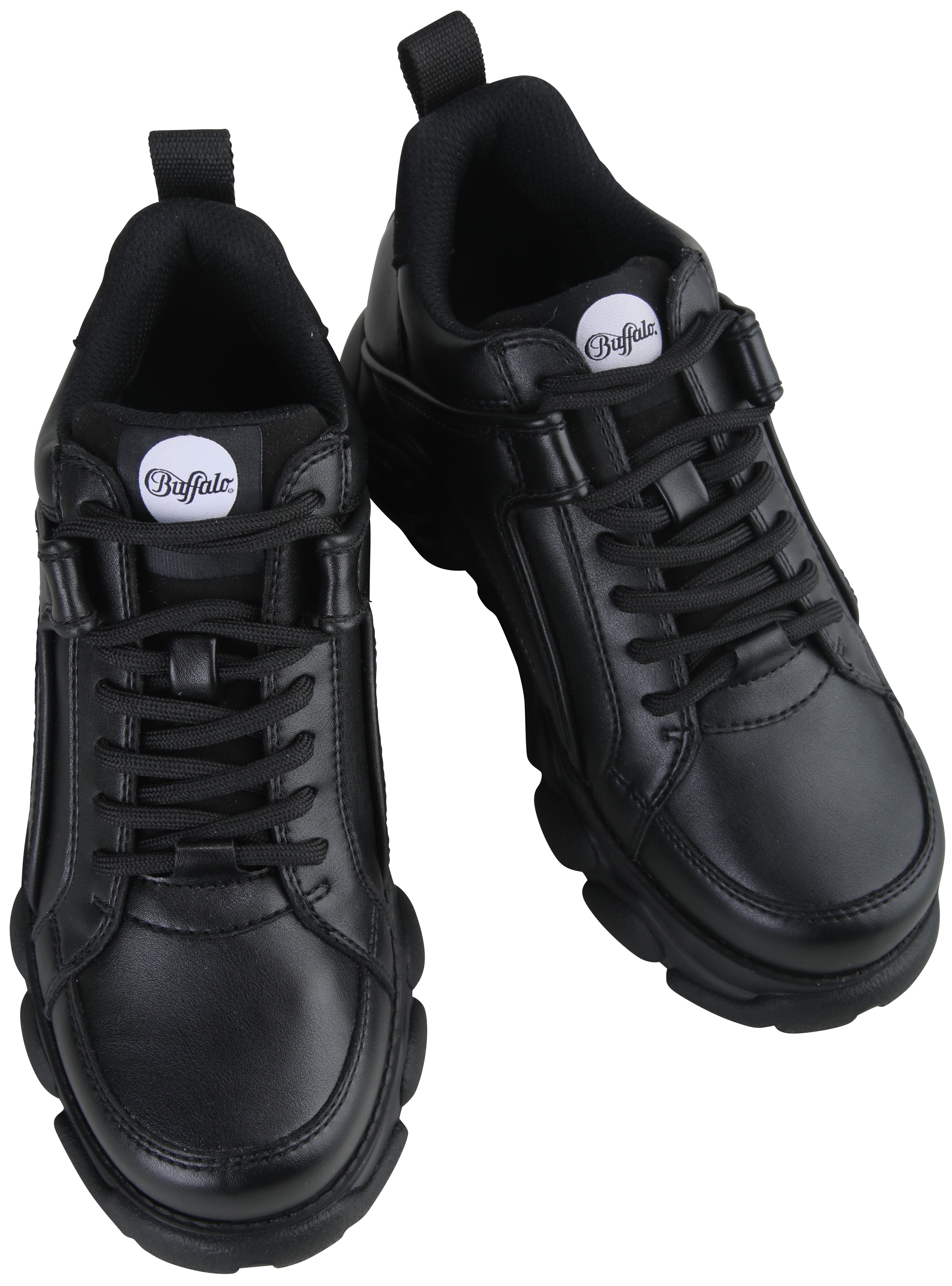 Buffalo Plateausneakers Corin veterschoen, vrijetijdsschoen, ugly sneaker met typische plateausool