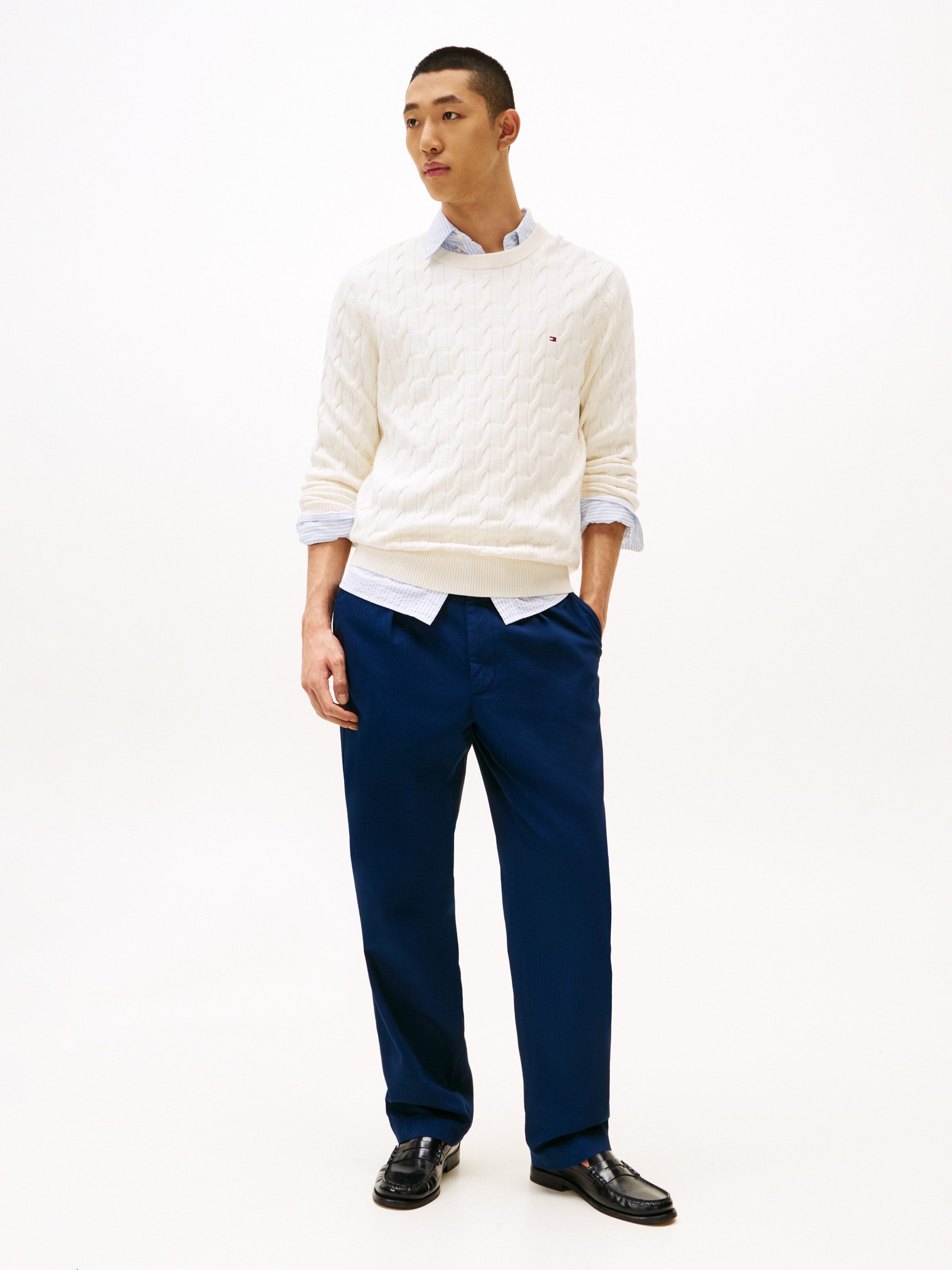 Tommy Hilfiger Gebreide trui CLASSIC CABLE CREW NECK