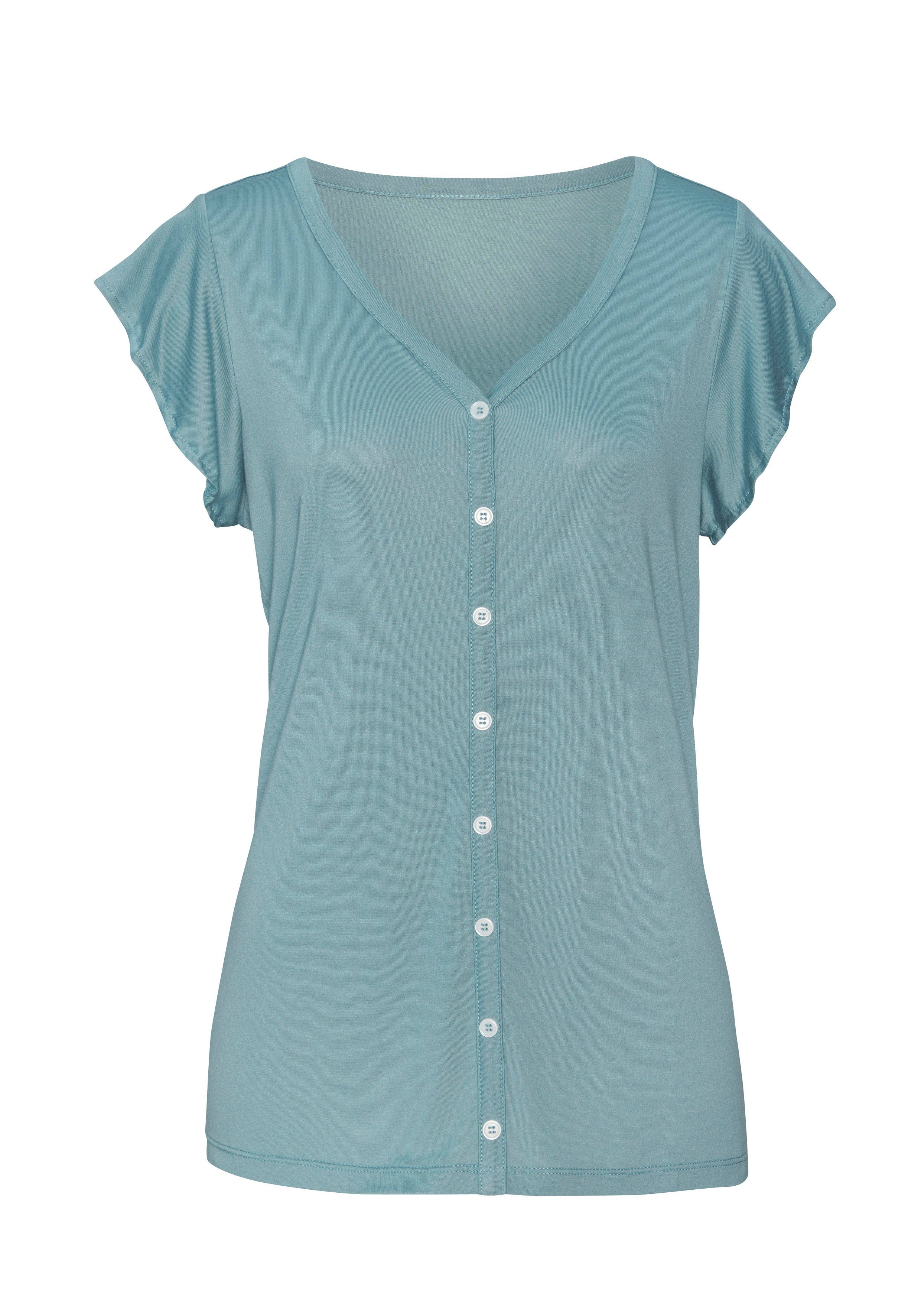 Vivance Shirt Met sierknoopsluiting van zachte viscosekwaliteit (2-delig, Set van 2)
