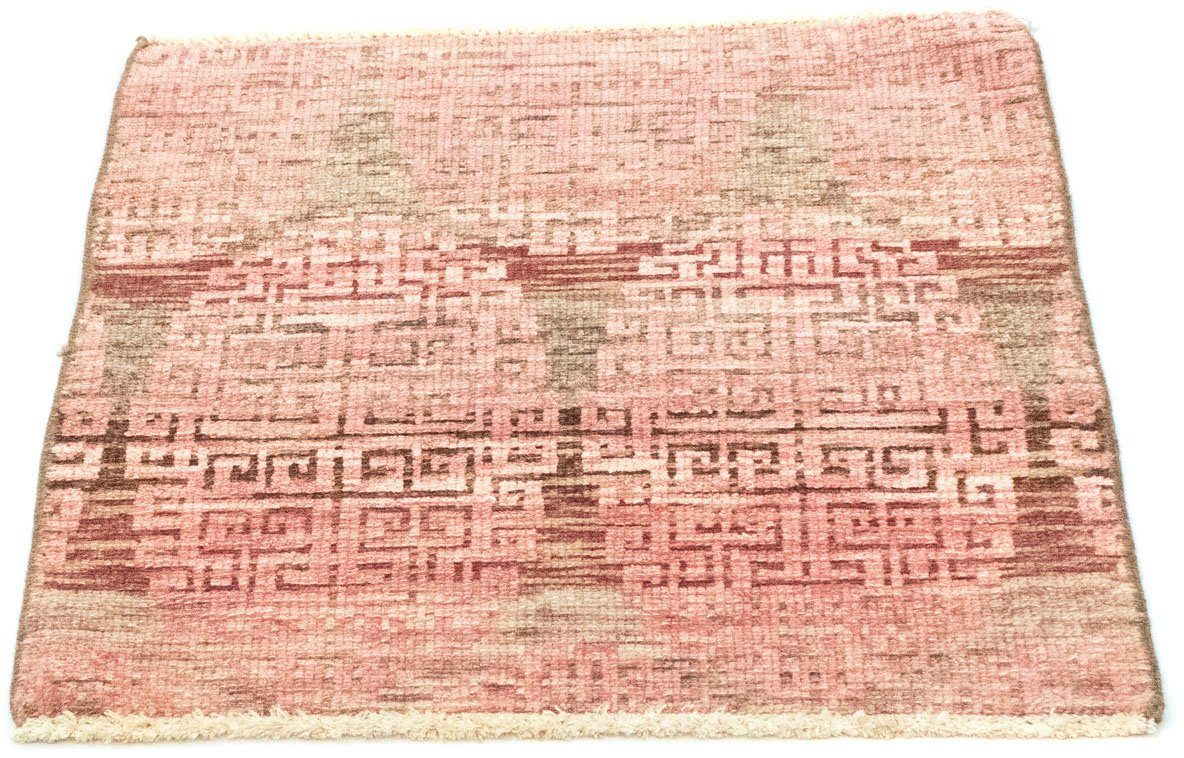morgenland Wollen kleed Design-vloerkleed met de hand geknoopt roze handgeknoopt