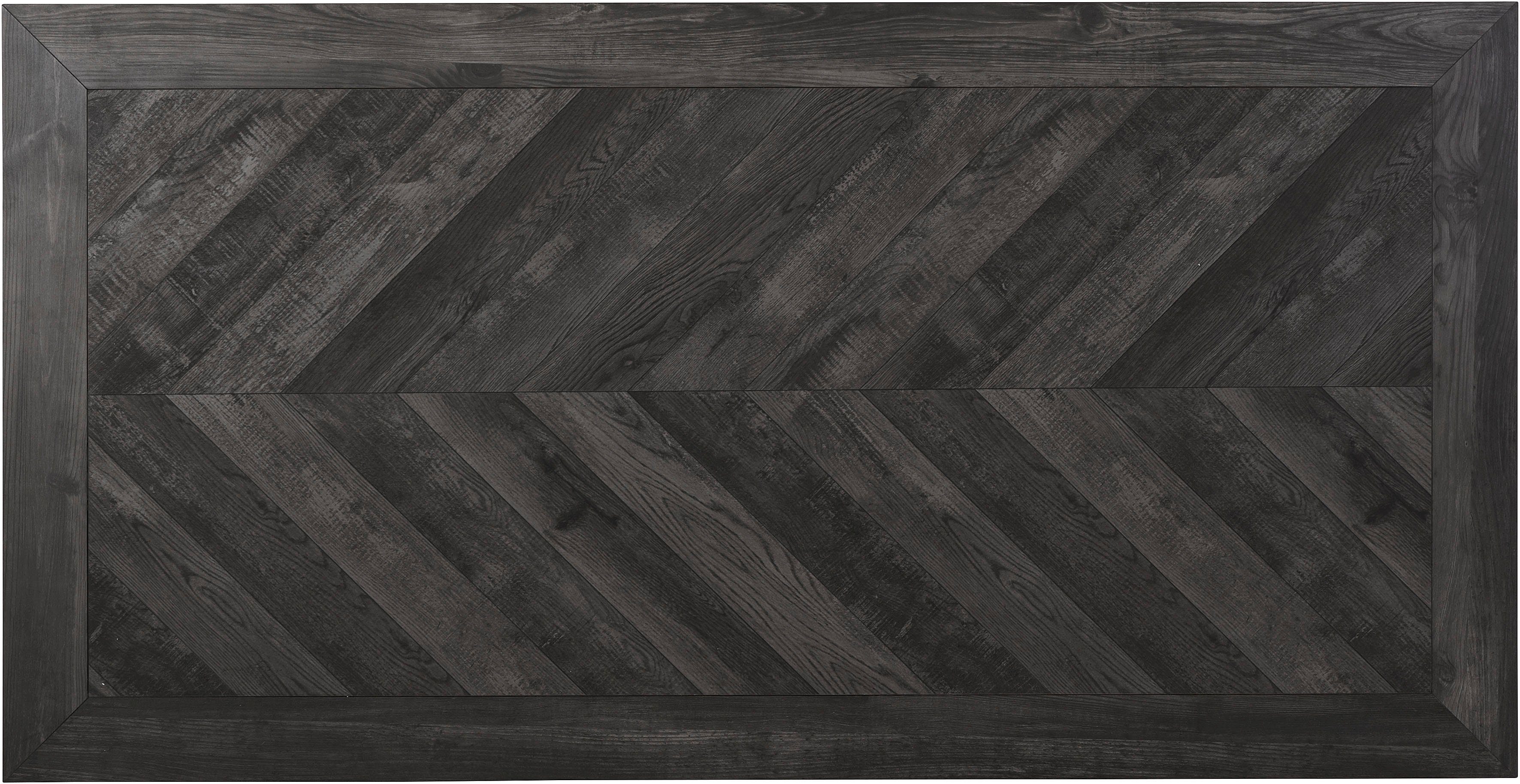 Leonique Eettafel Nanterie Tafelblad in hout-look, met exclusief visgraatmotief, hoogte 76 cm