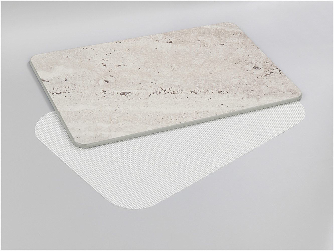 WENKO Badmat Model Puna antislip, sterk waterabsorberend, van kiezelgur (1 stuk)