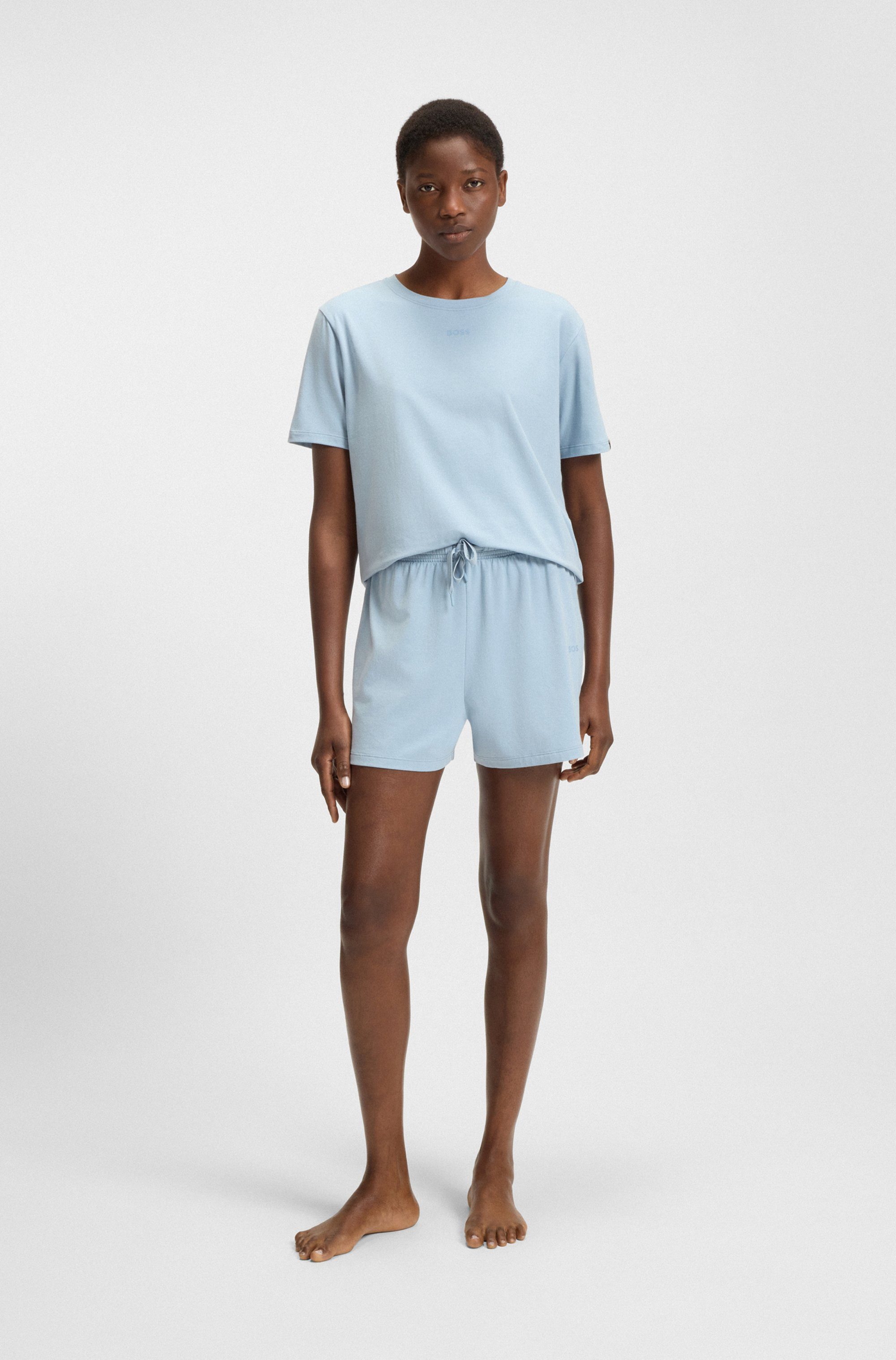 BOSS Pyjamabroek CI_Shorts CW met boss logo-opdruk