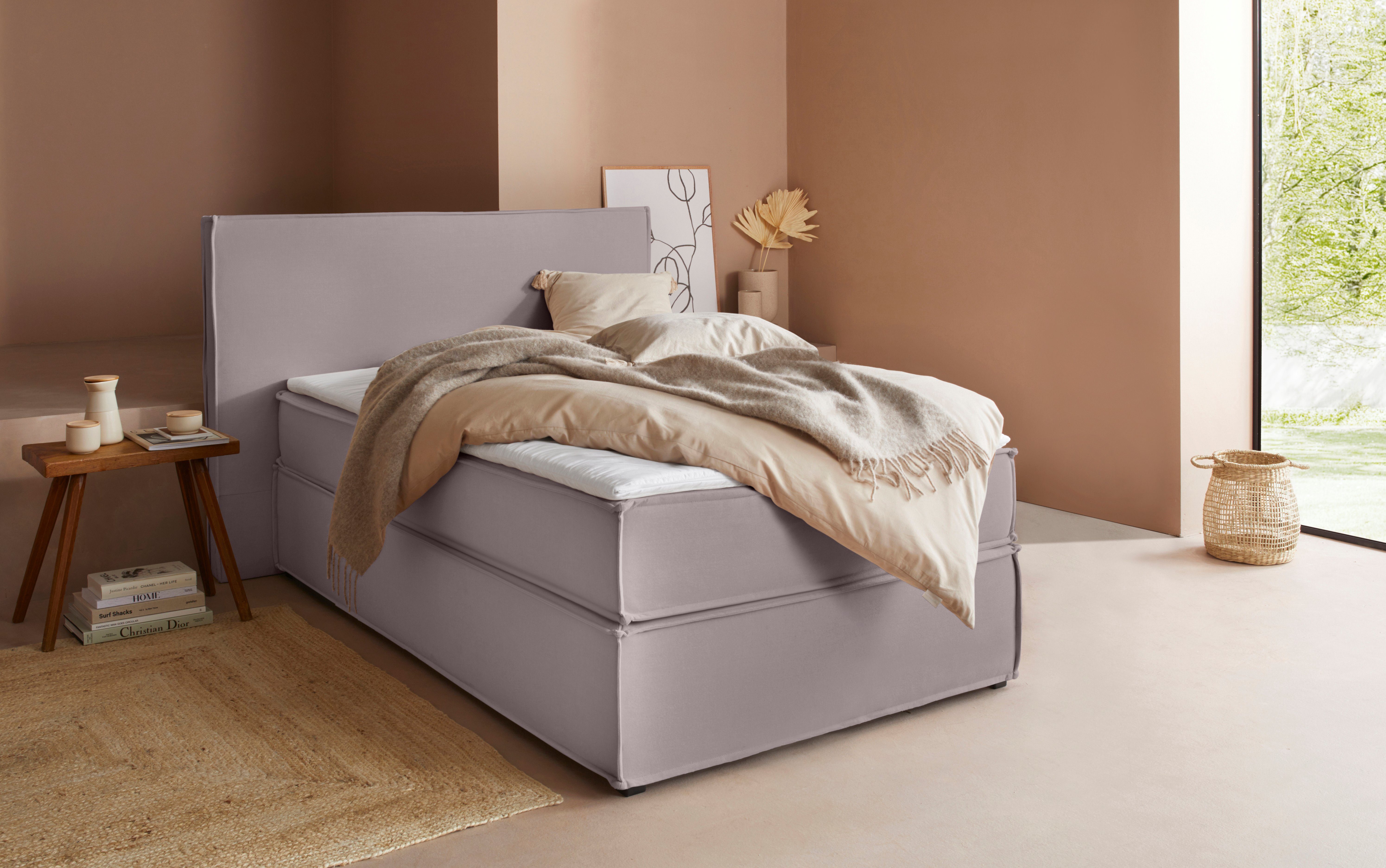 LeGer Home by Lena Gercke Boxspring Yuma incl. topmatras, in 4 breedten, 3 matrassoorten en elk 2 hardheden