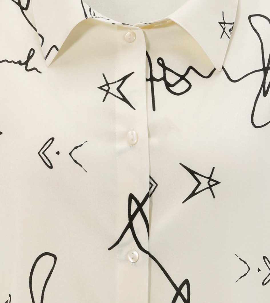 Aniston SELECTED Overhemdblouse met modieus stijlvolle all-over-print - nieuwe collectie