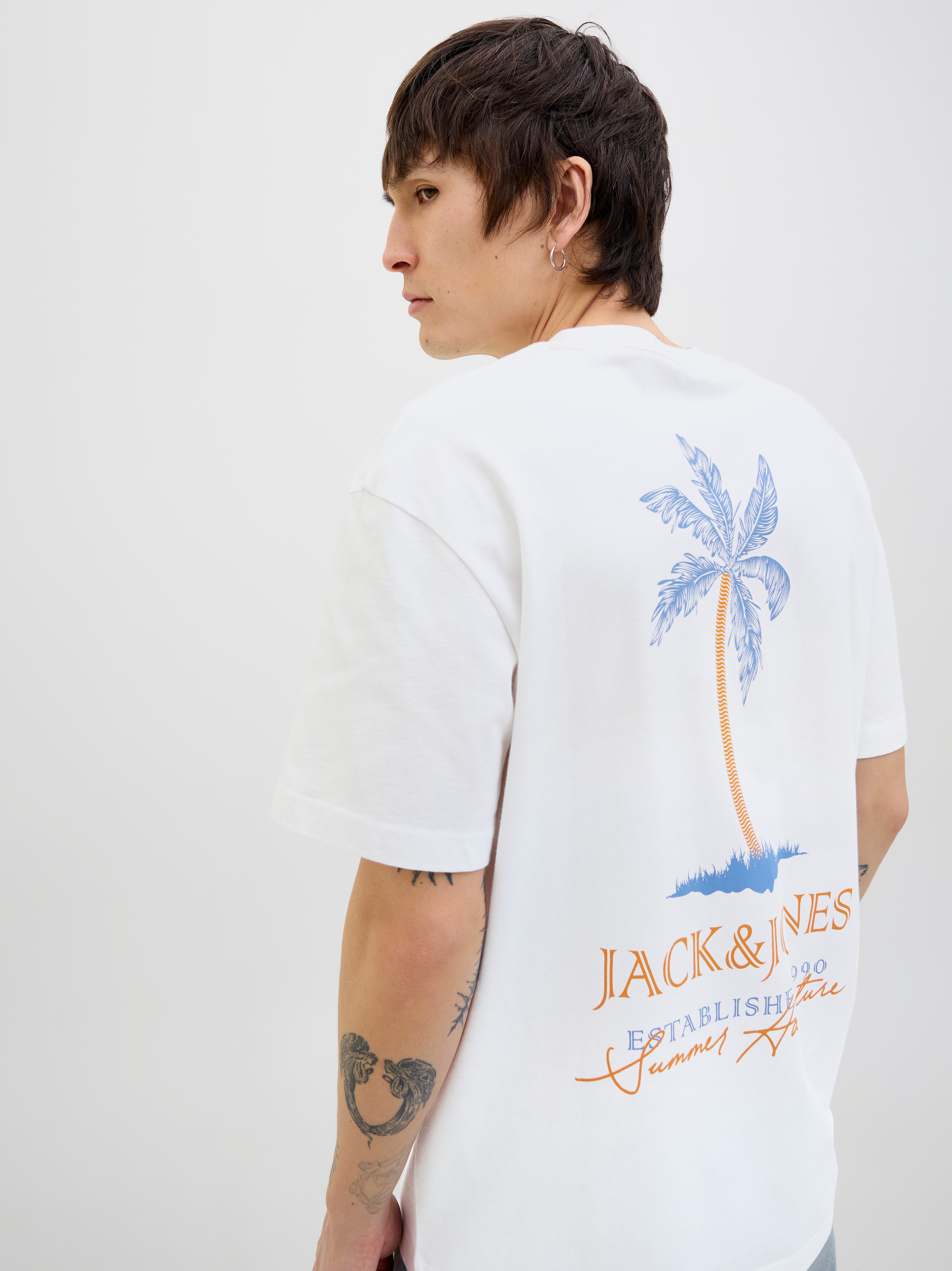 Jack & Jones Shirt met ronde hals JJSUMMER VIBES TEE SS CREW NECK LN