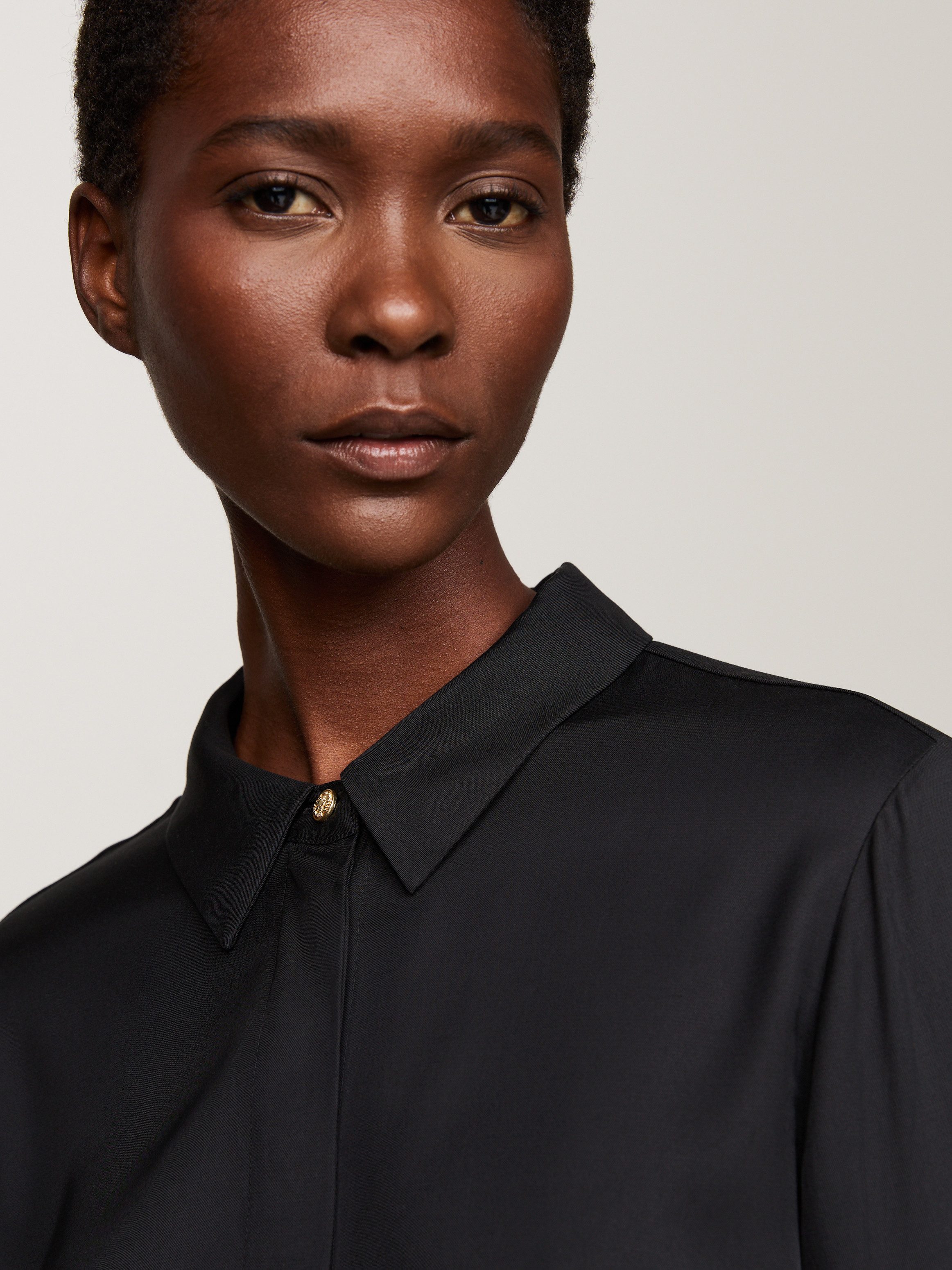 Tommy Hilfiger Blouse met lange mouwen met logovlag