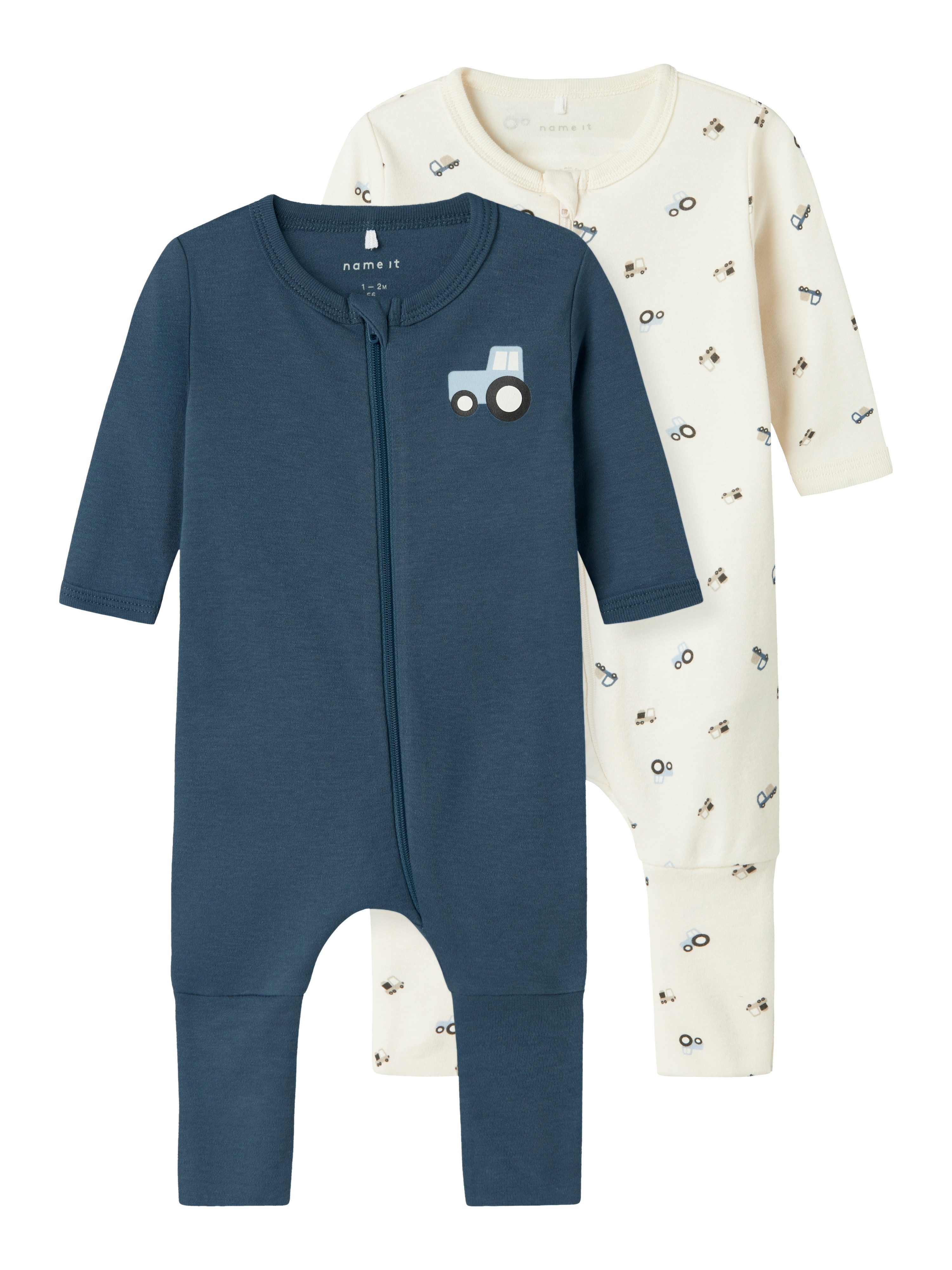 Name It Pyjama NBMNIGHTSUIT 2P ZIP FF JET TRACTOR NOOS (set, 2-delig)