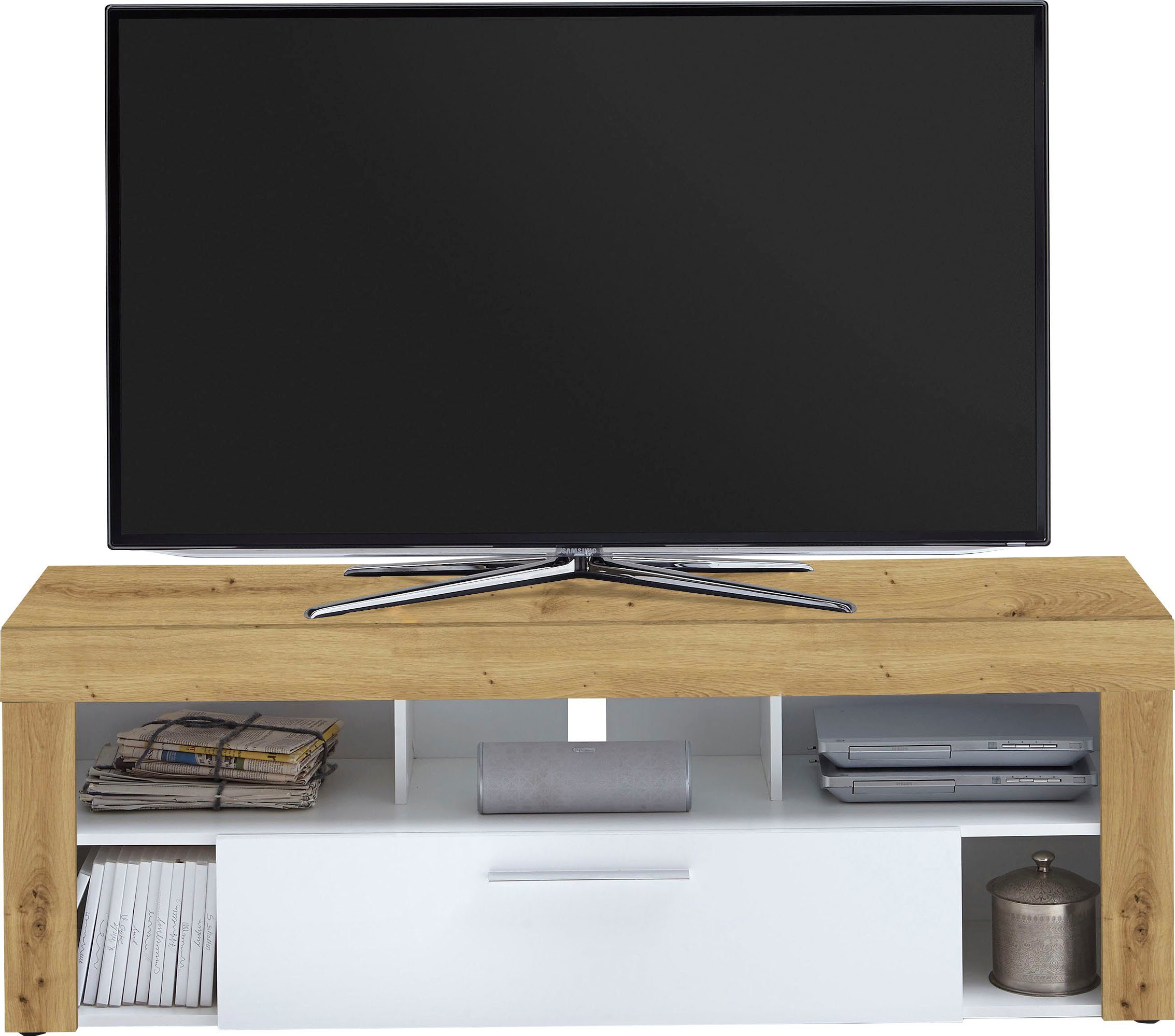FMD Tv-meubel lowboards maat 150x41,5x53 cm bruin
