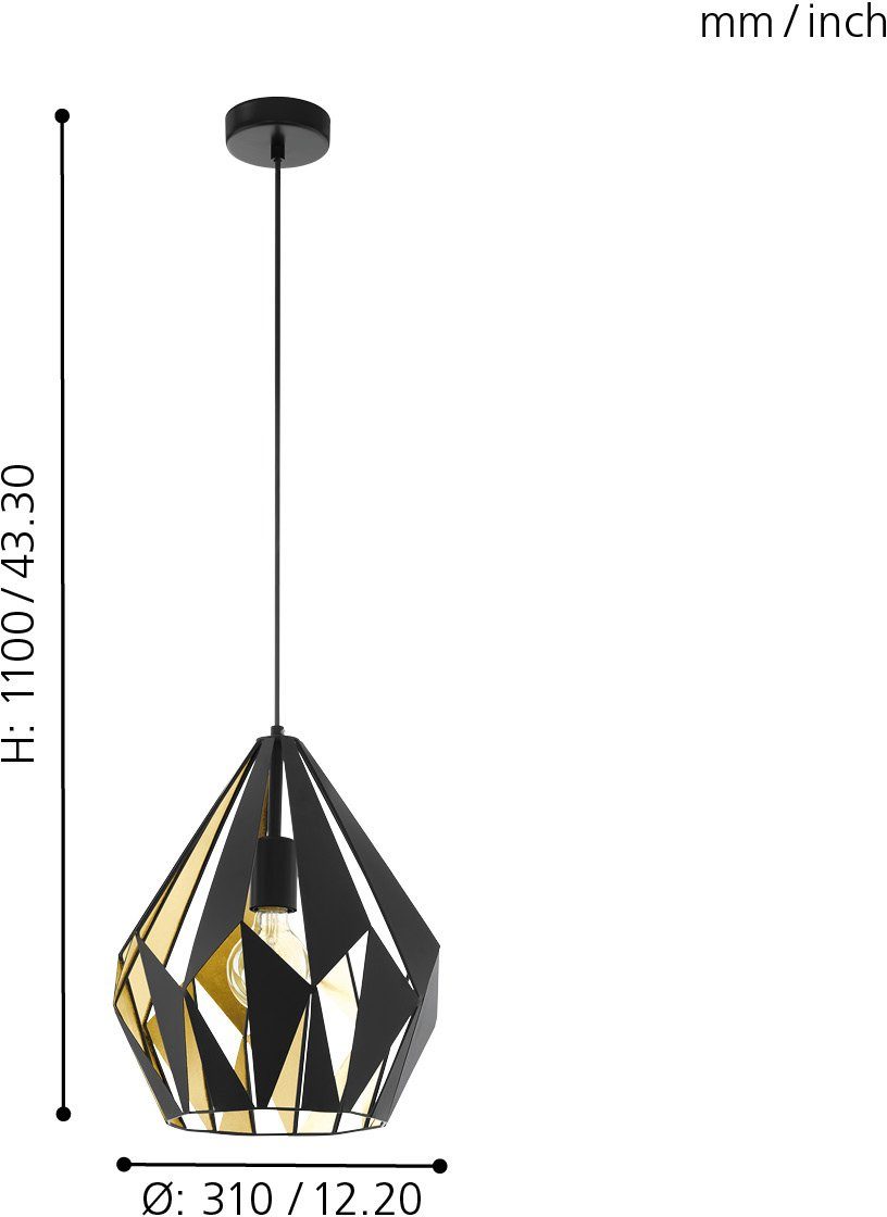 EGLO Hanglamp CARLTON 1