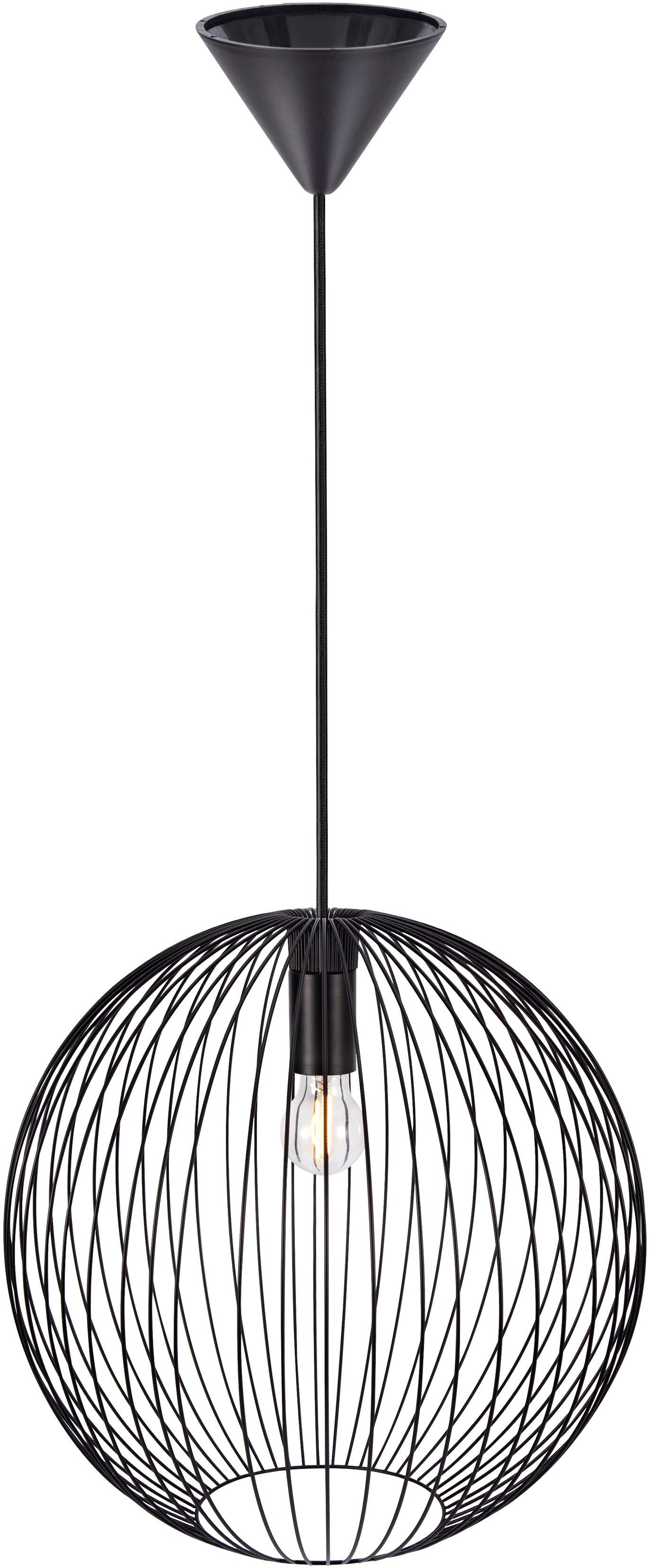 Nordlux Hanglamp Beroni Minimalistisch en industrieel ontwerp, voor E27 LED lichtbronnen (1 stuk)