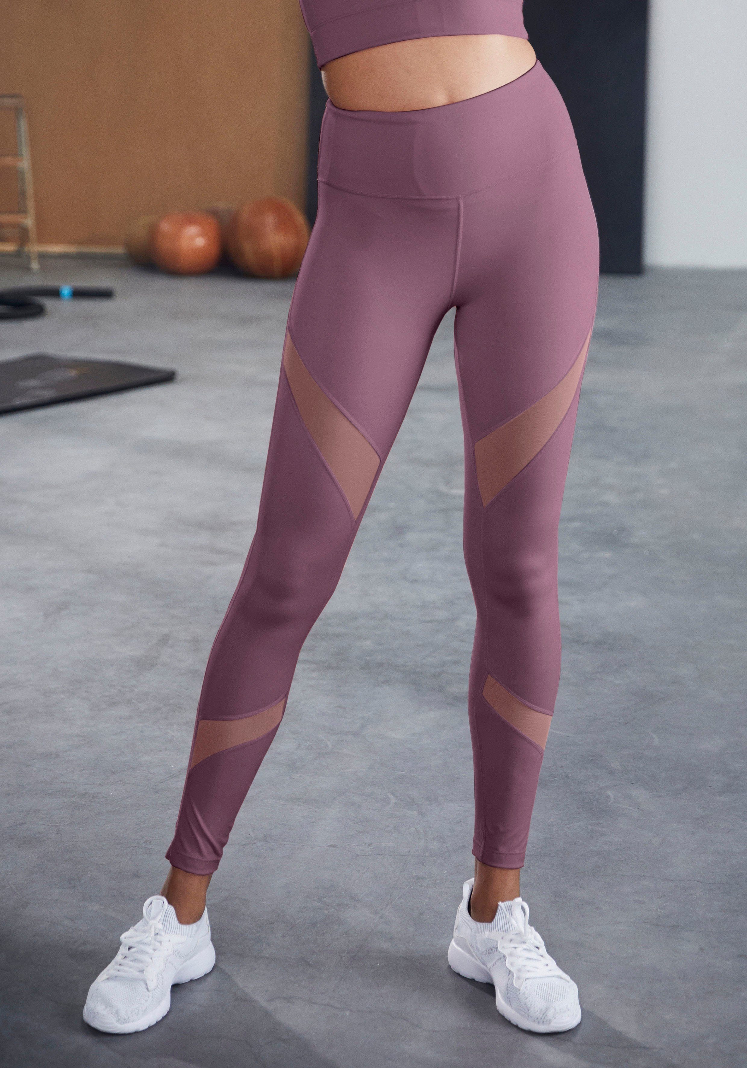 active by Lascana Functionele legging met kleine rimpeling, loungewear