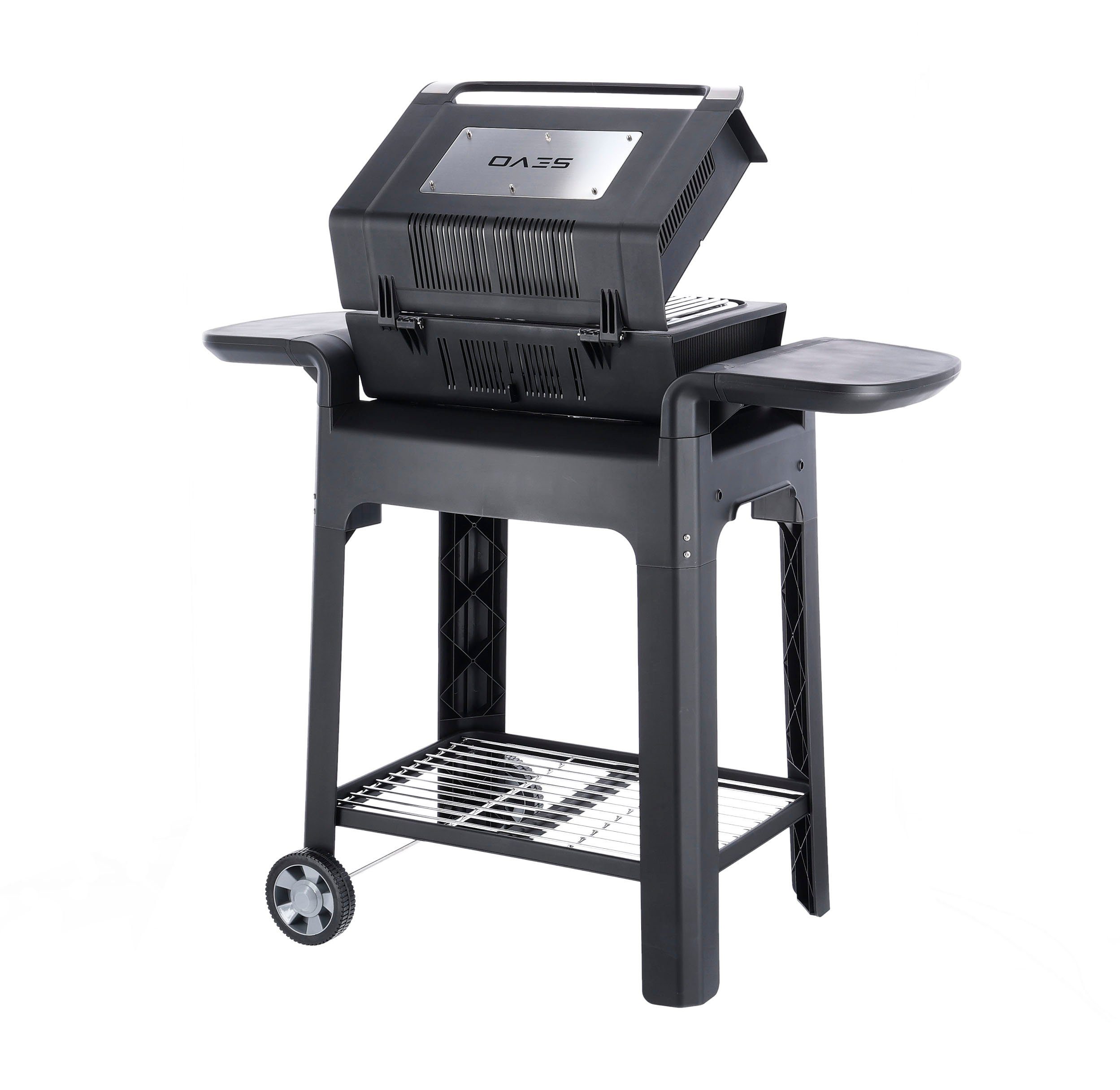 Severin Staande elektrische barbecue SEVO GTS PG 8107 snelle start, safe touch-oppervlak, ook als tafelgrill te gebruiken