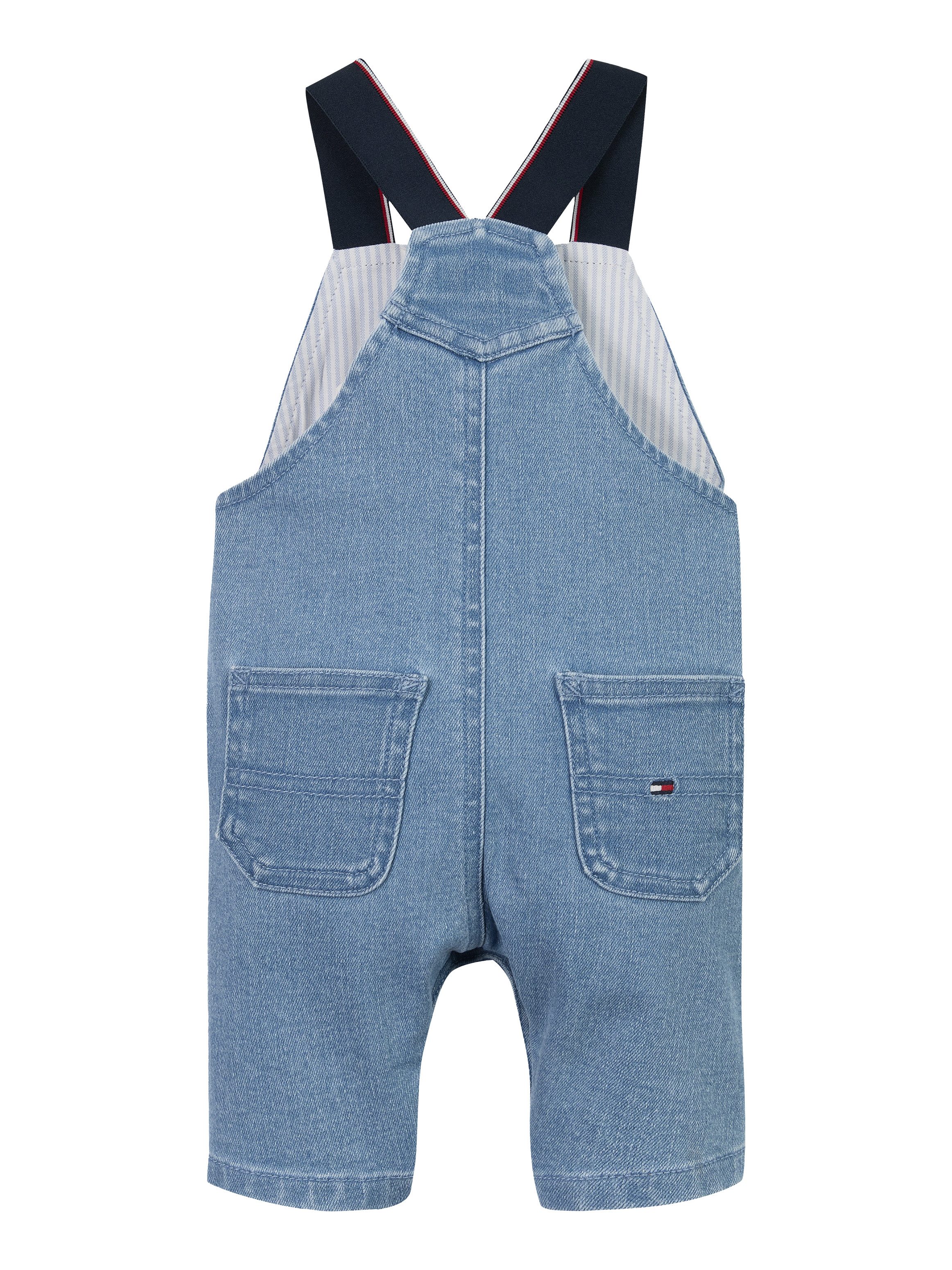 Tommy Hilfiger Tuinbroek DENIM DUNGAREE met logostiksel, met knoopsluiting