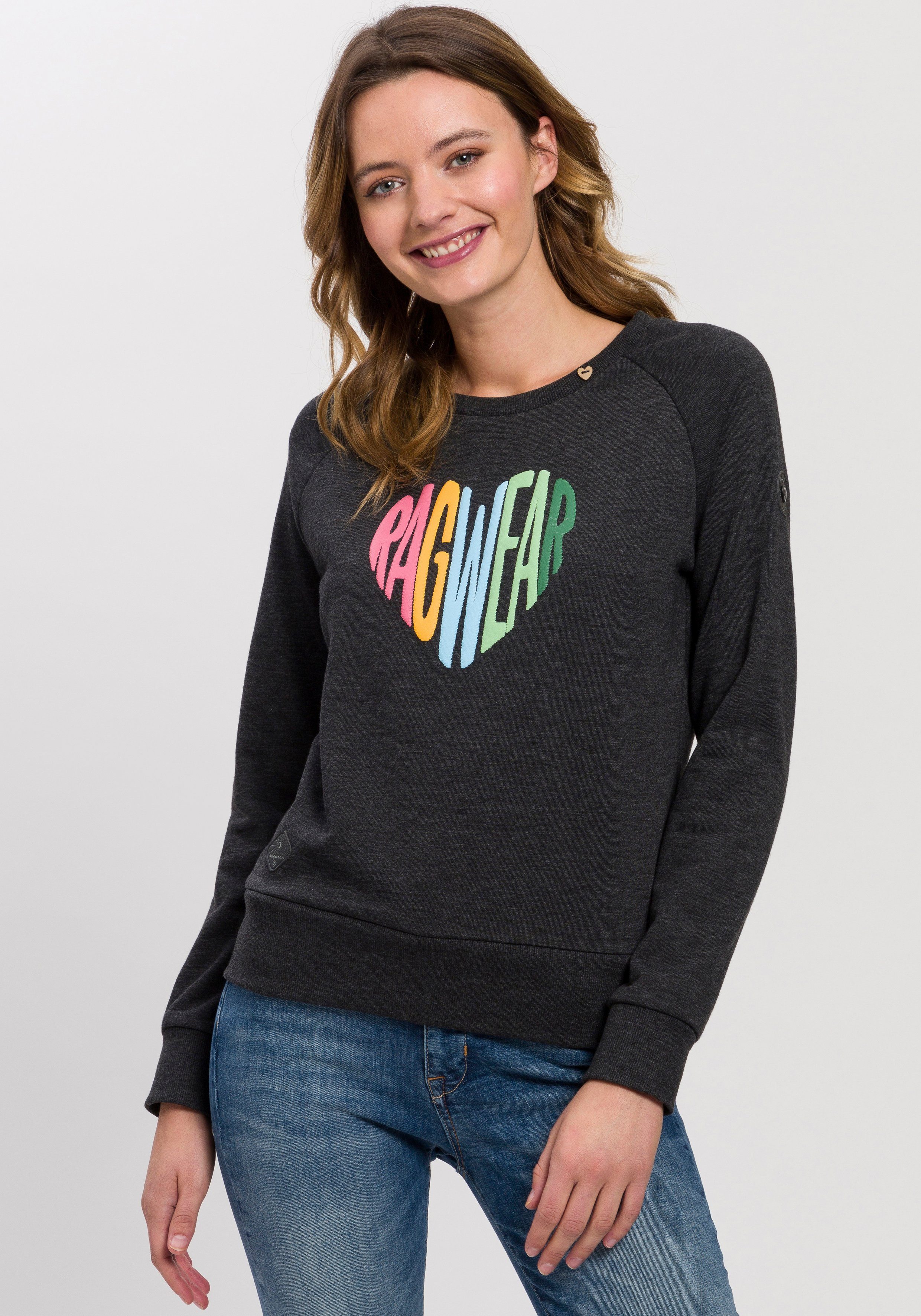 Ragwear Sweater JOHANKA LOVE O in rainbow pride look