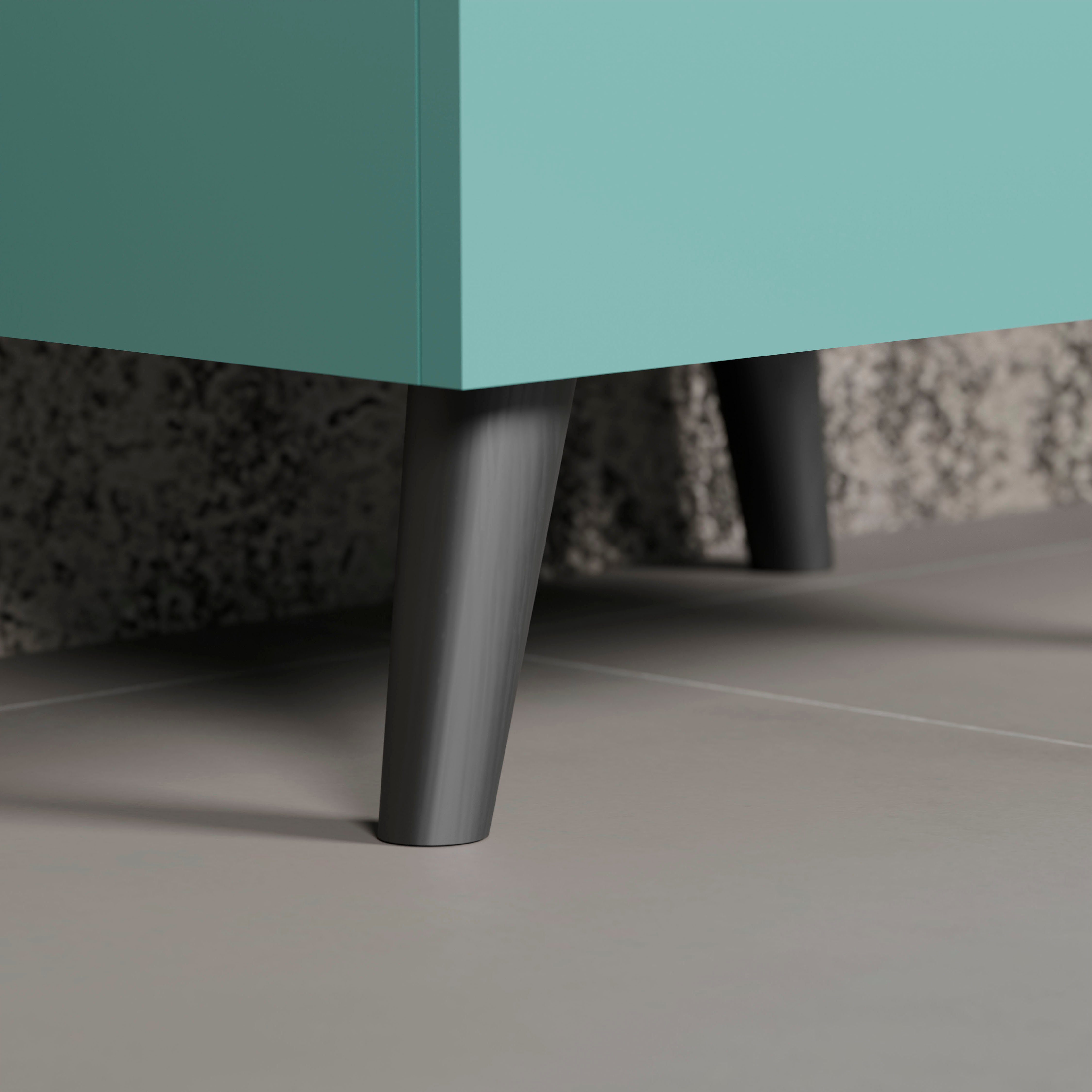andas Vitrinekast Mikkeline Woonkamerkast met een glazen deur en 2 glazen planken, breedte 49 cm (1 stuk)