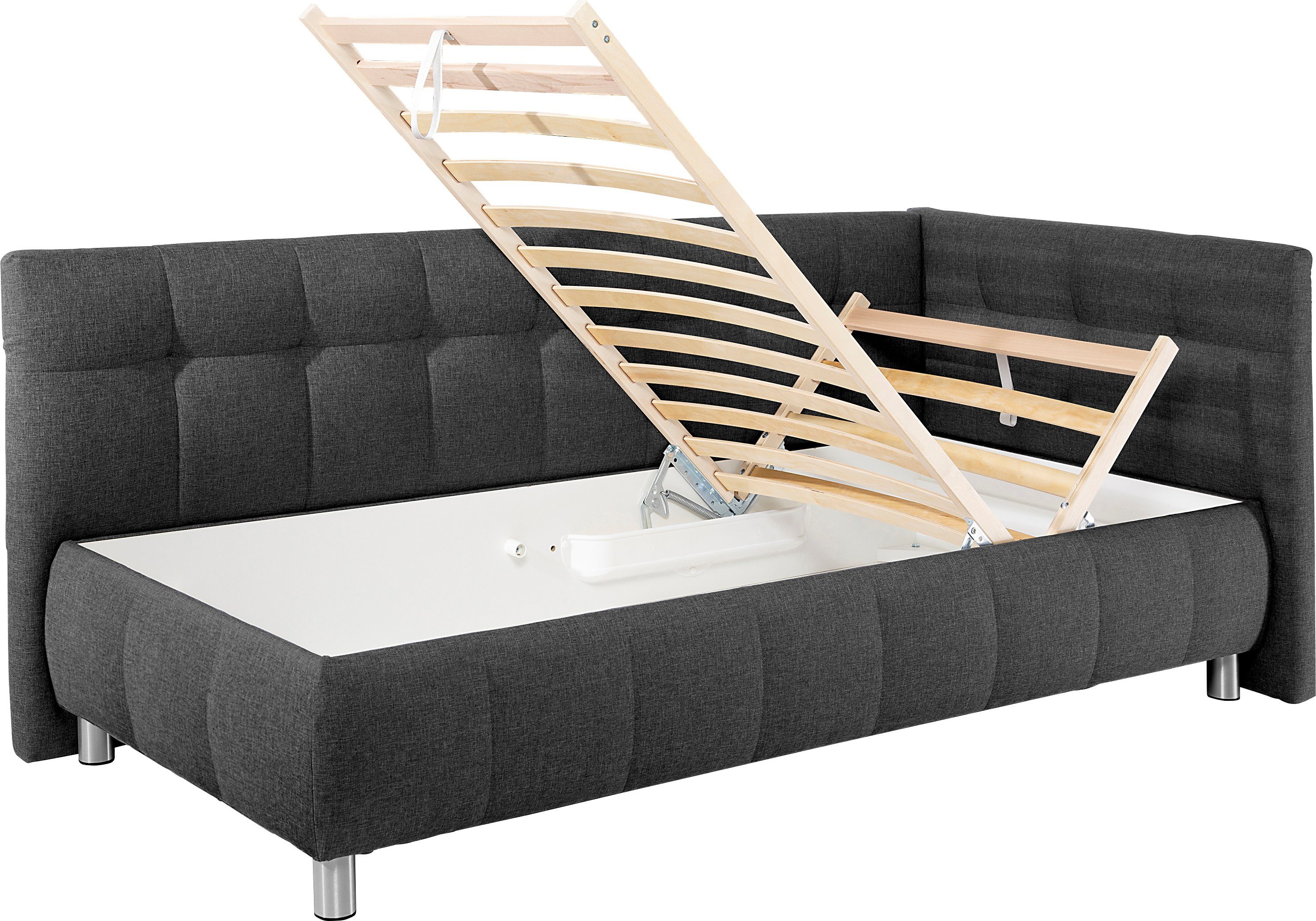 Maintal Bed Malea met bedkist, in 3 breedten, binnenvering- of bonell-matras ter keuze