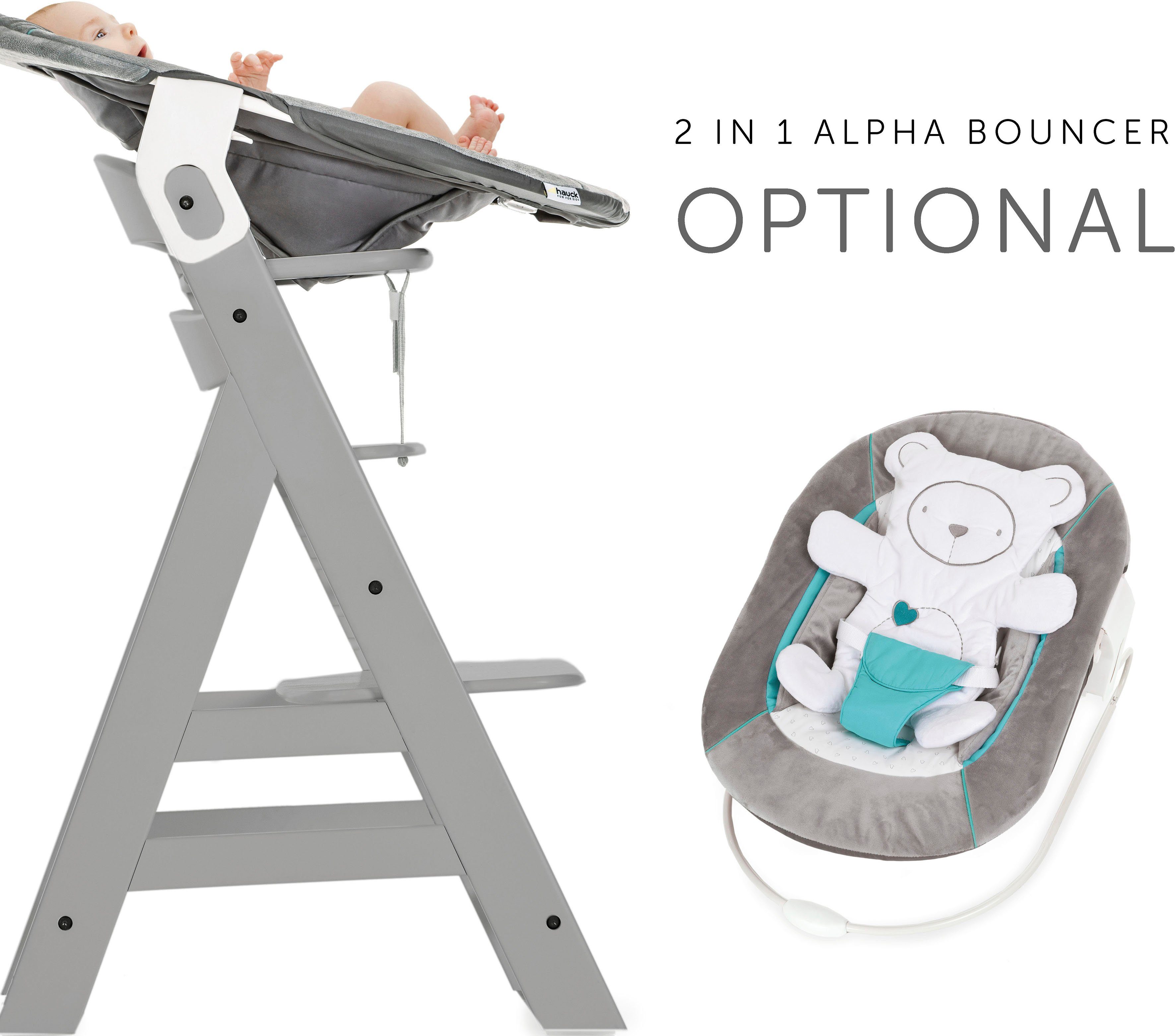 Hauck Kinderstoel Alpha+, Grey