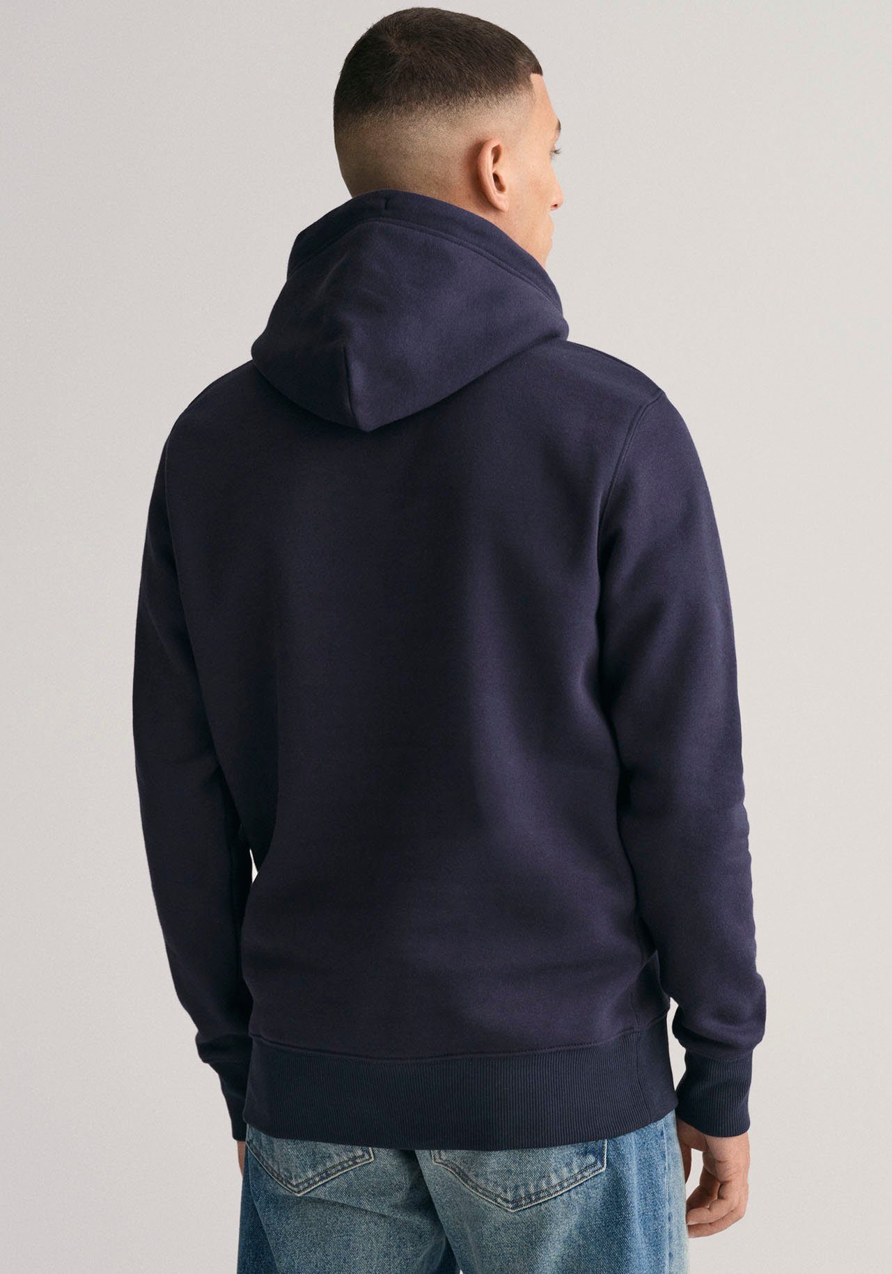 Gant Hoodie REG SHIELD HOODIE met logoborduursel op borsthoogte