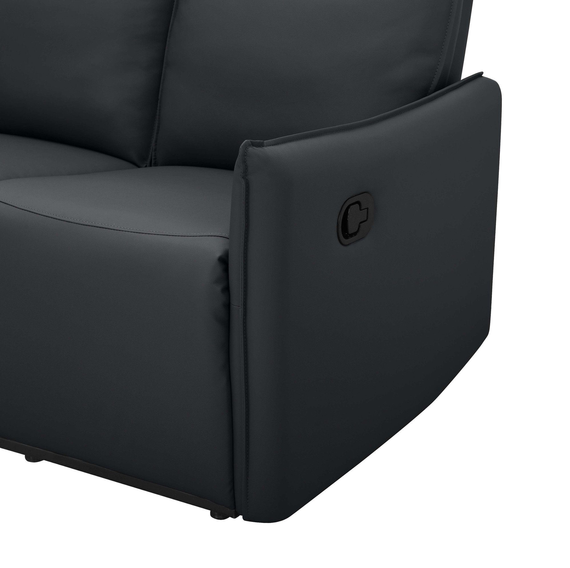 Dorel Home 2-zitsbank Lugo, bioscoopbank met relaxfunctie in kunstleer en geweven stof