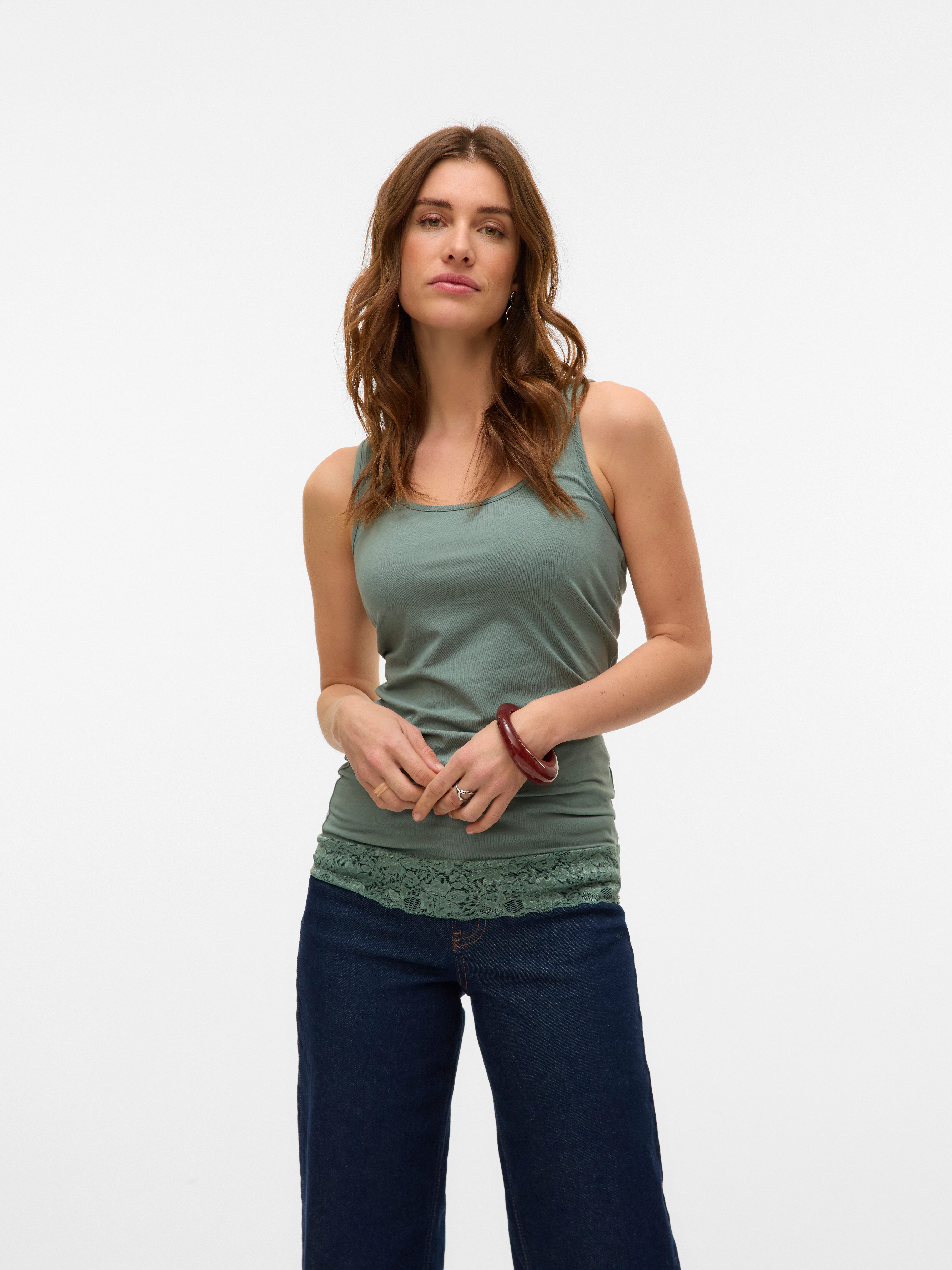 Vero Moda Tanktop VMMAXI MY LACE LONG TANK JRS NOOS