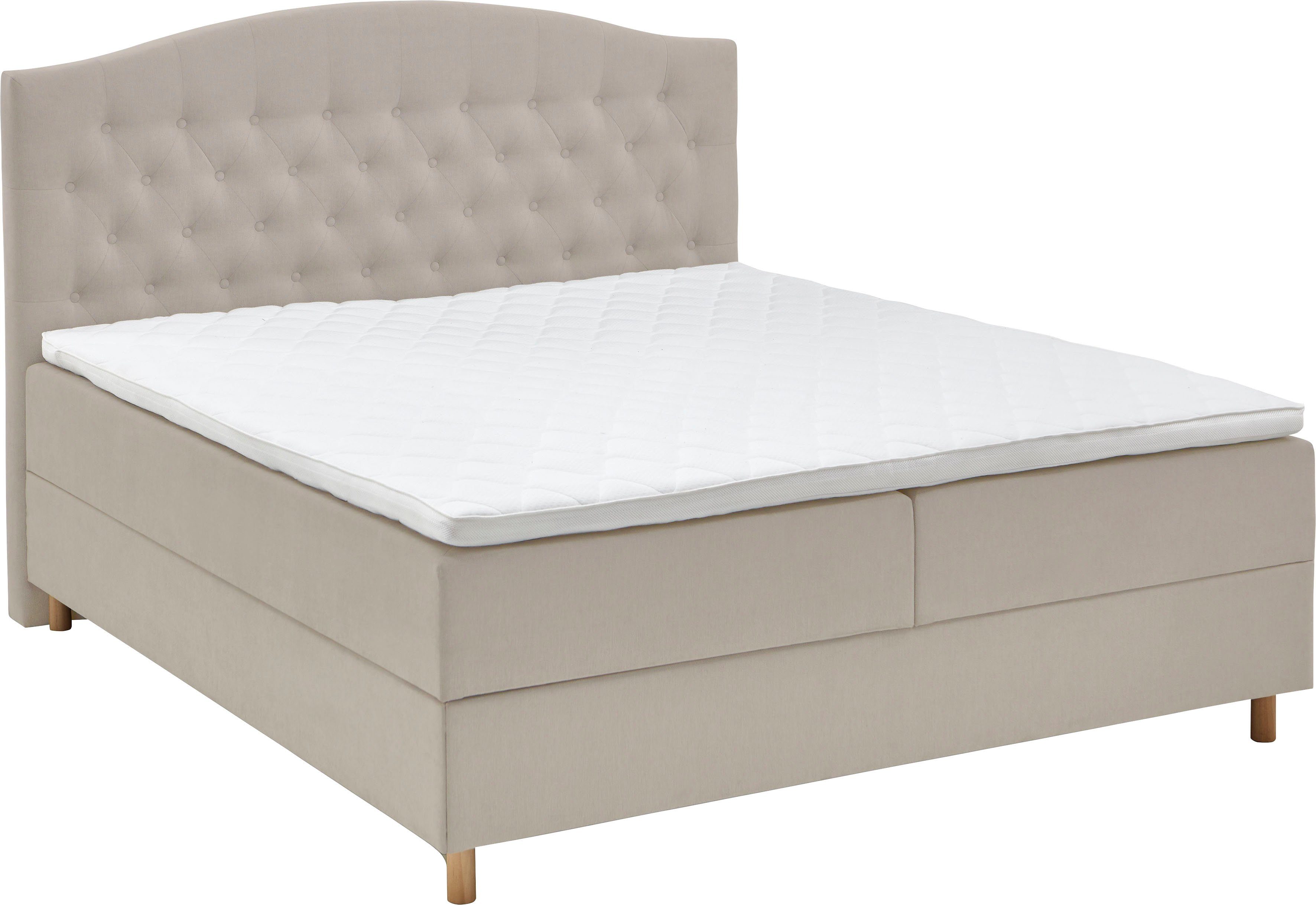 Home affaire Boxspring Piemont met bedkist en topmatras